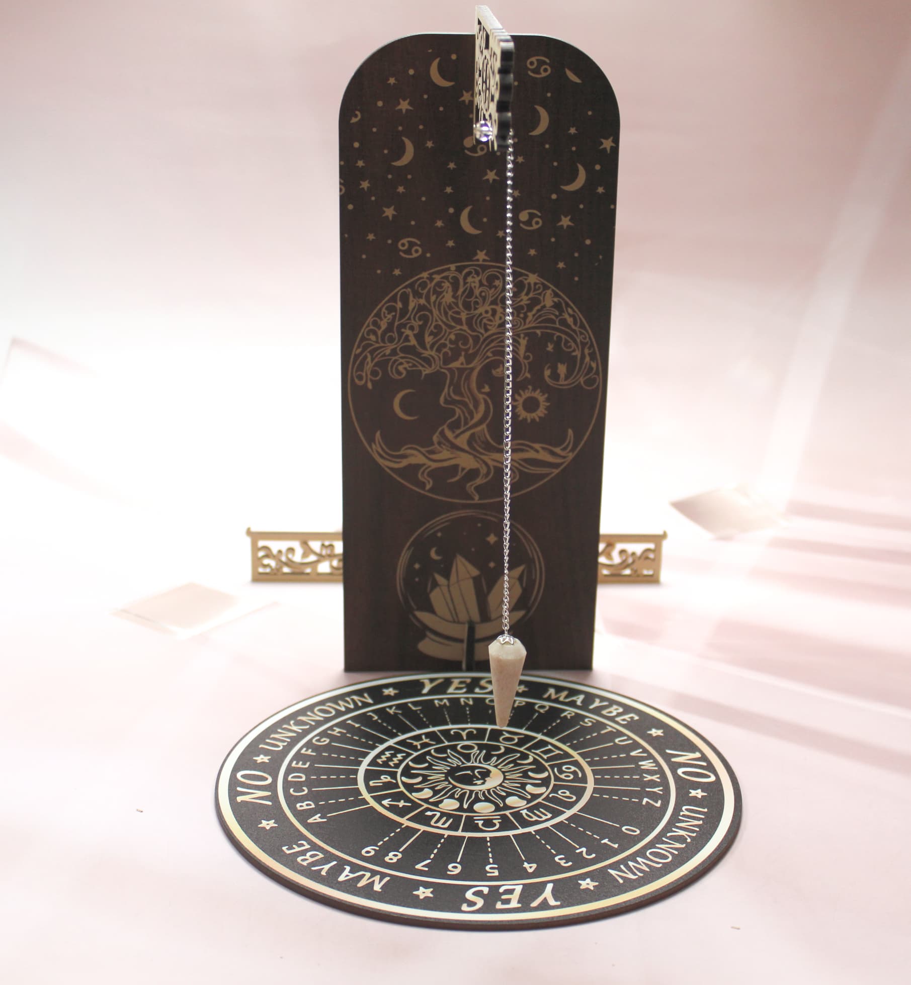 Crystal Tree of life Talking Board with Pendulum