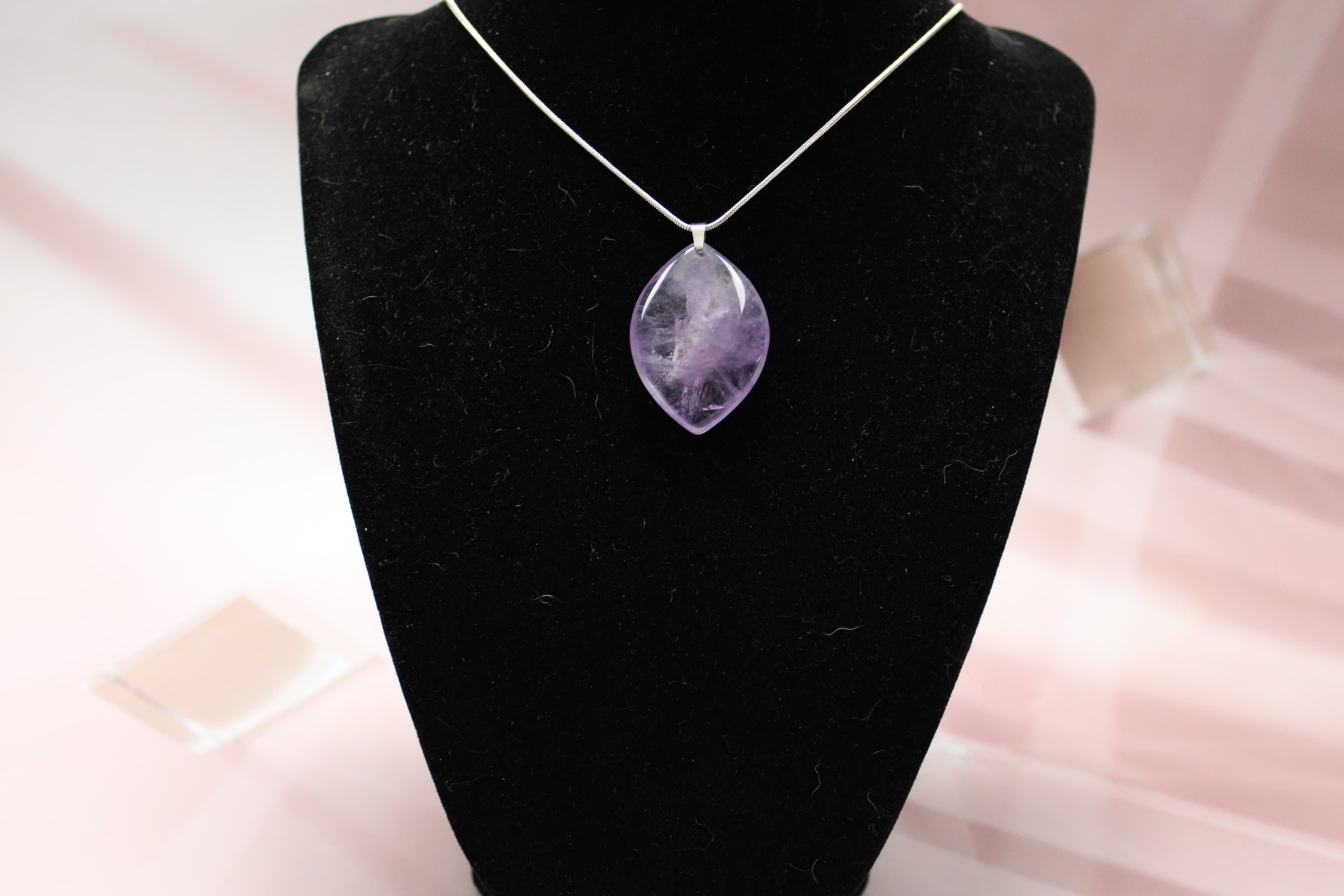 925 Sterling Silver Amethyst Necklace