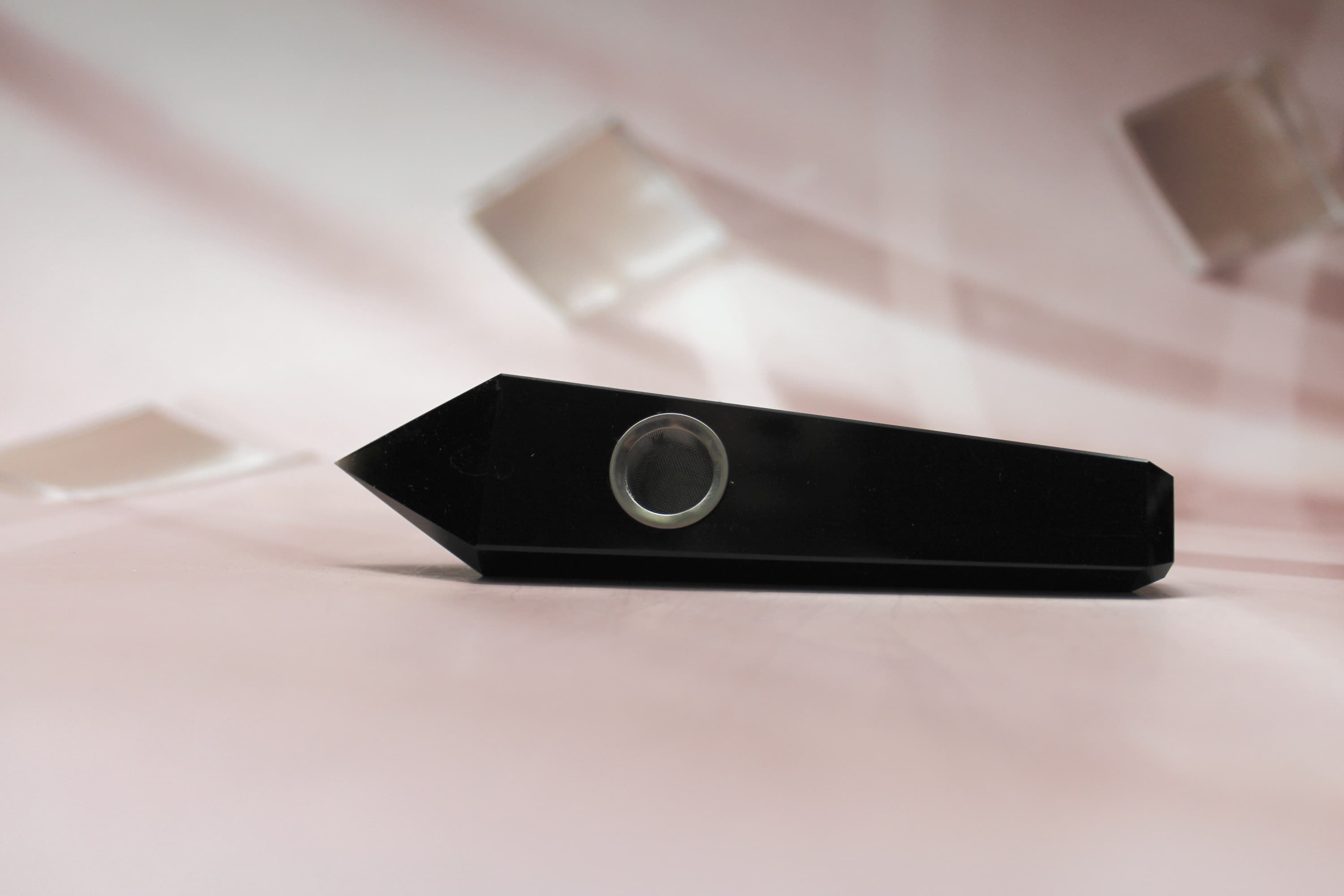 Obsidian Natural Herb Pipe - Image 1