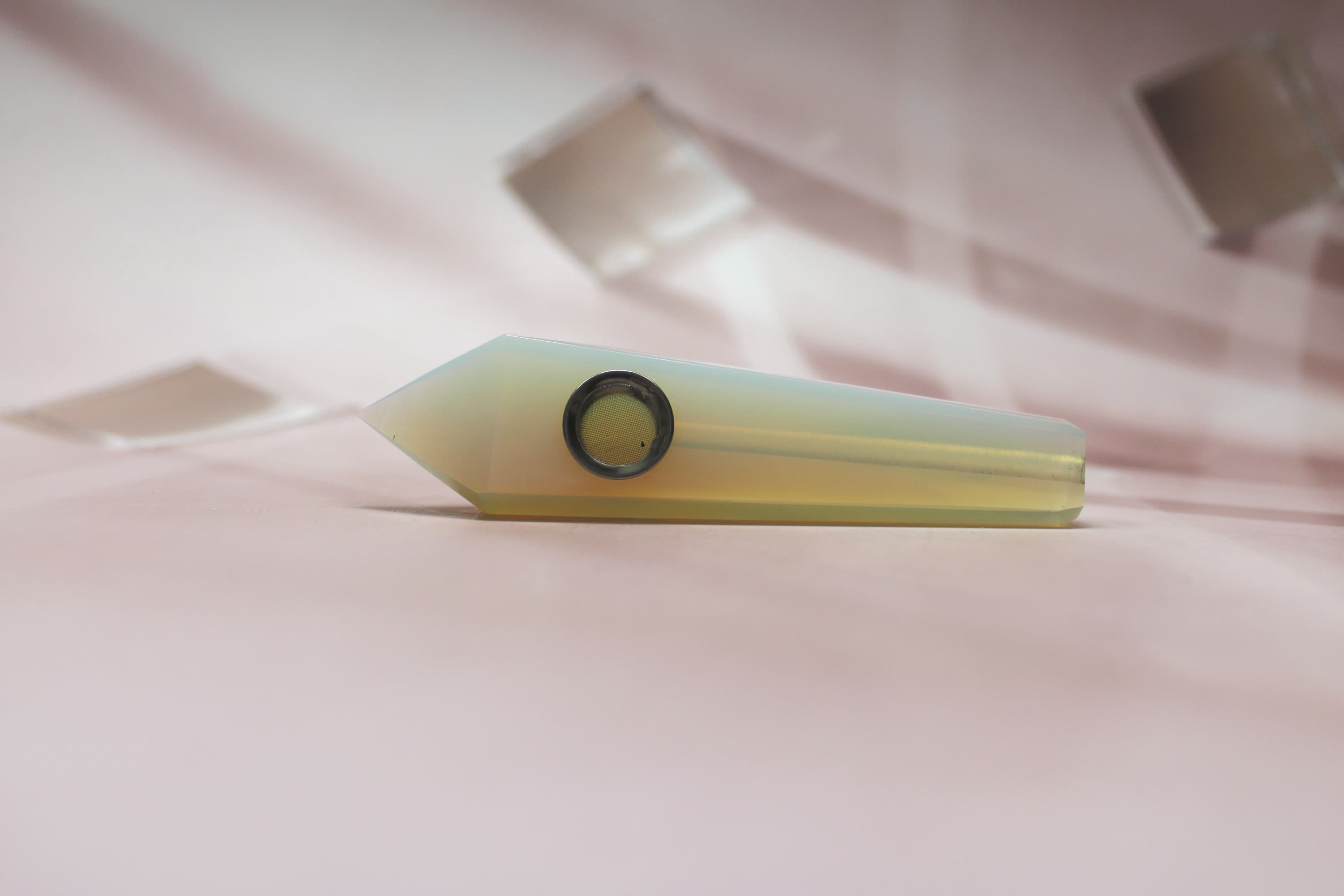 Opalite Natural Herb Pipe - Image 1