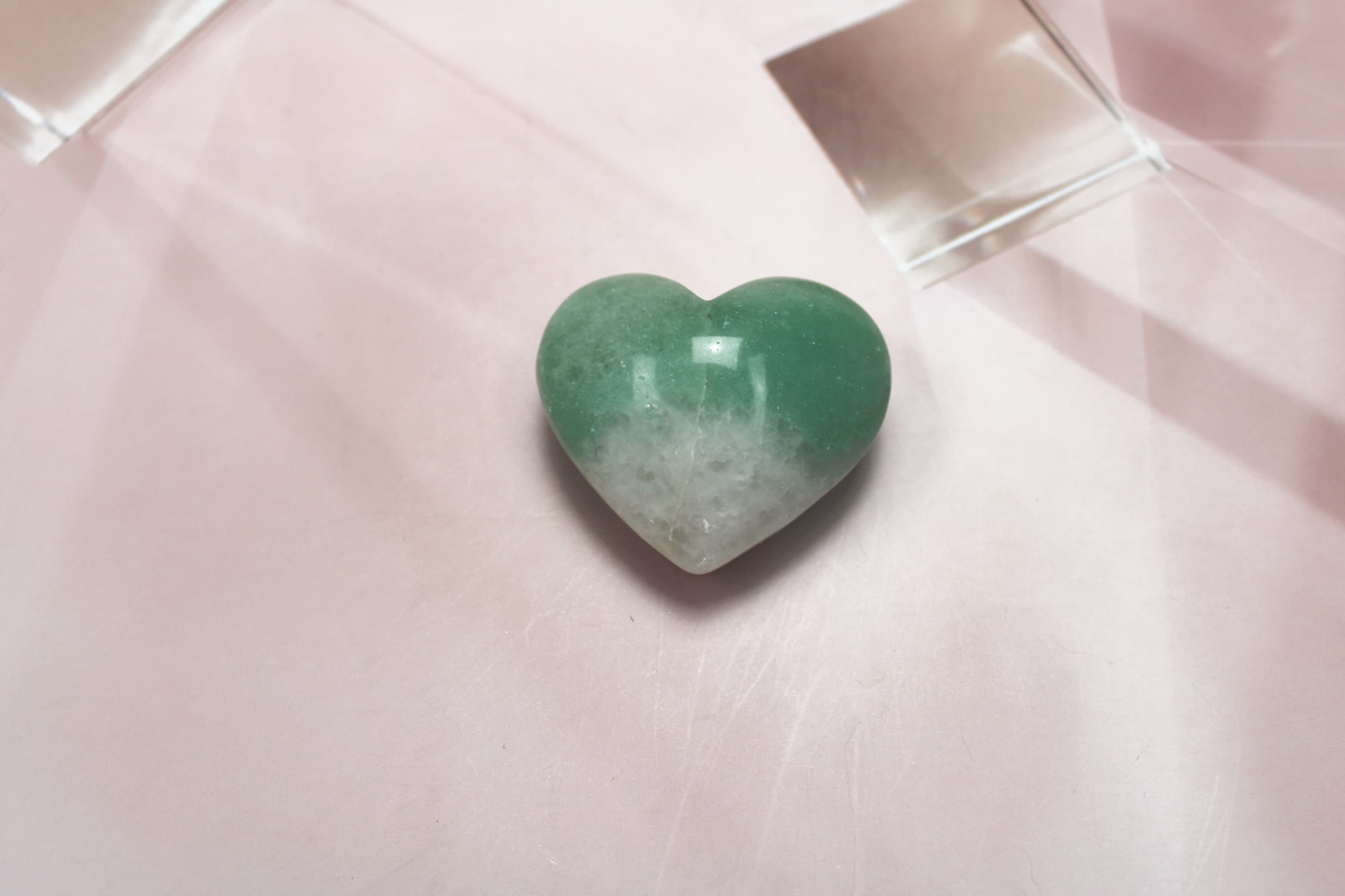 Aventurine Quartz Puffy Heart