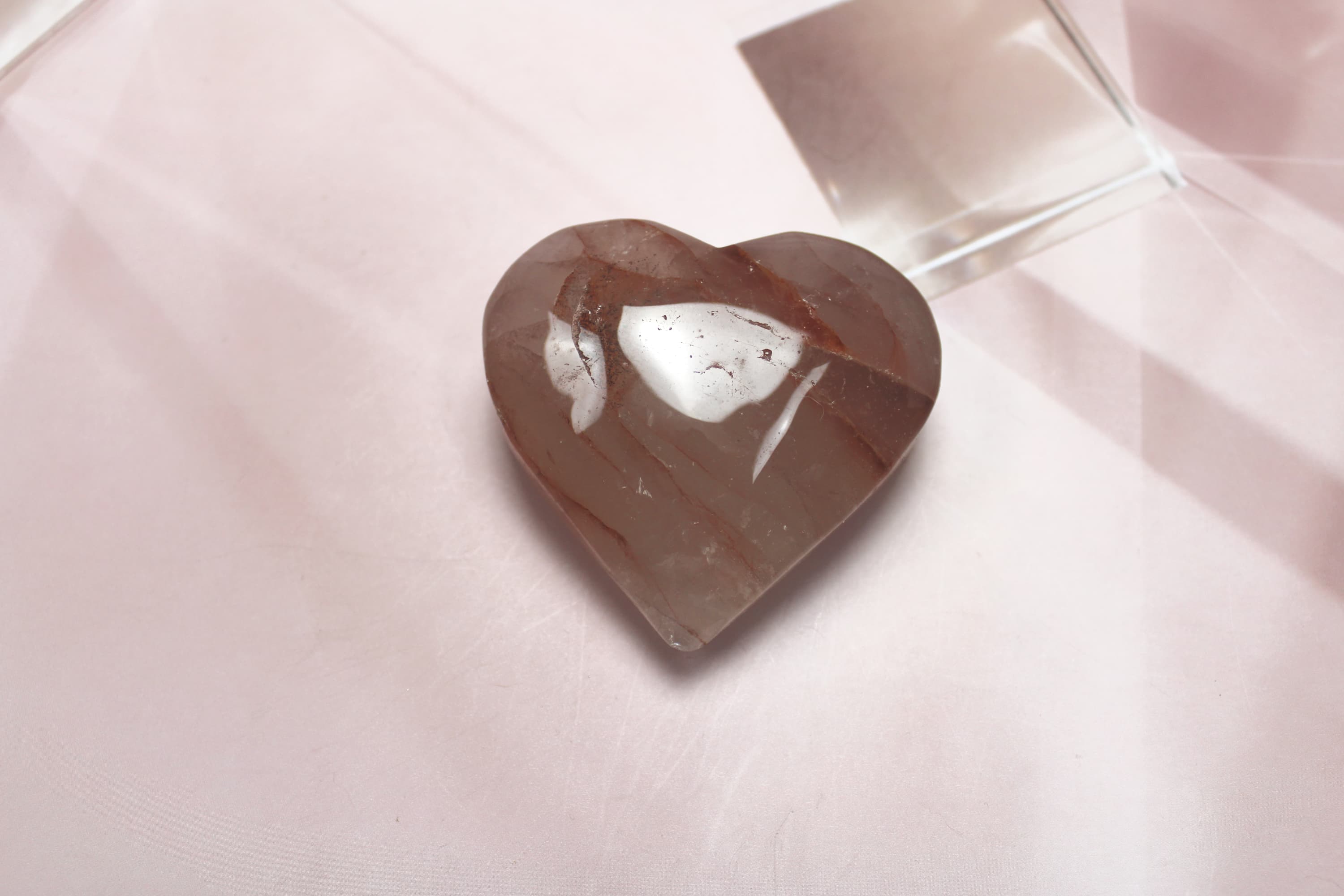 Fire Quartz Puffy Heart