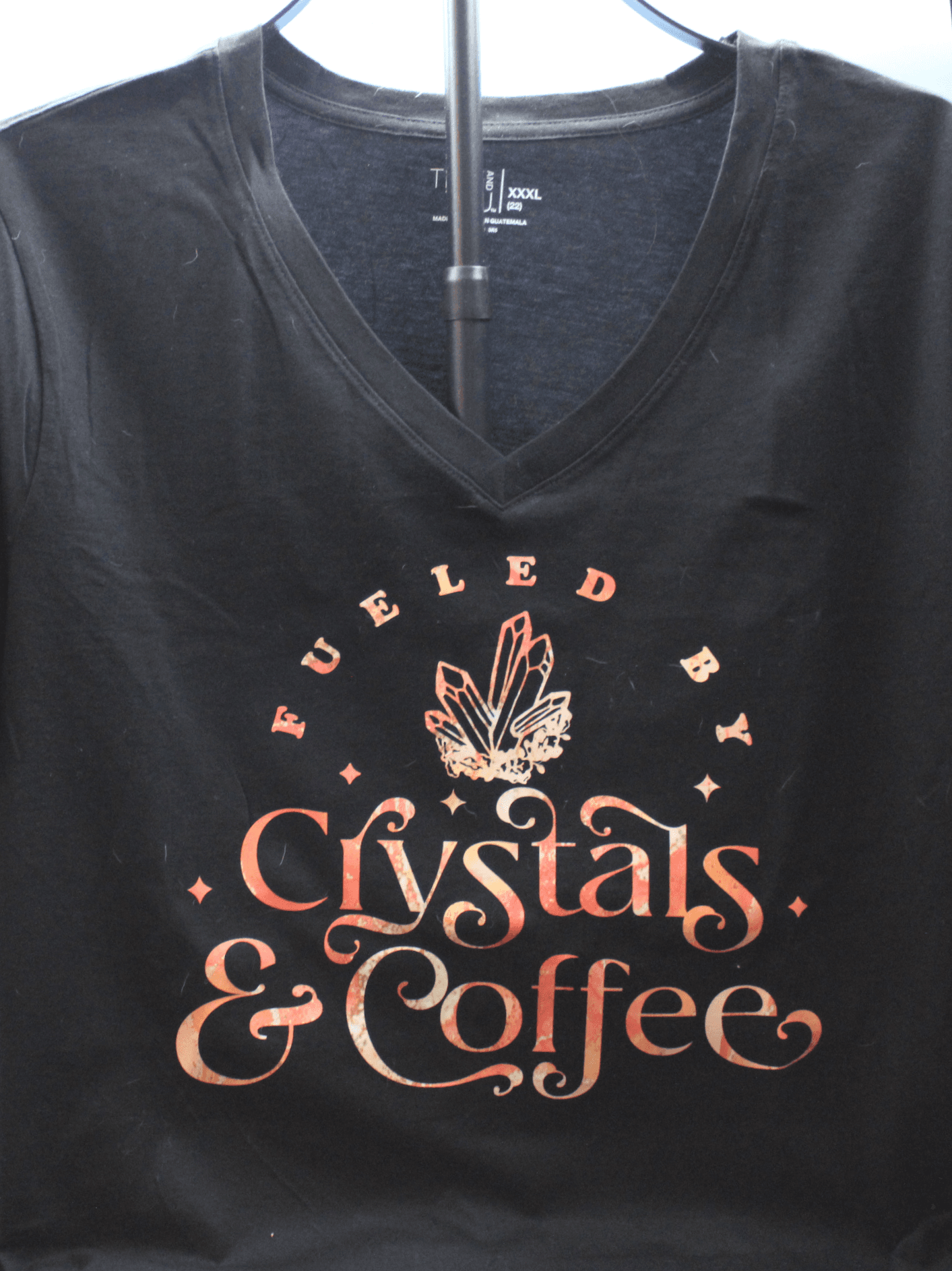 Fueled by Coffee & Crystals T-Shirt - Image 1