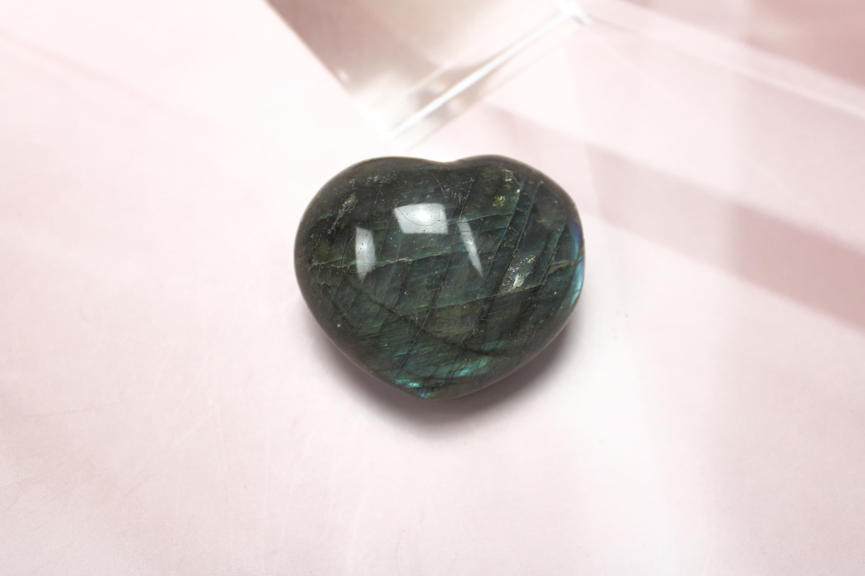 Small Labradorite Puffy Heart - Image 1