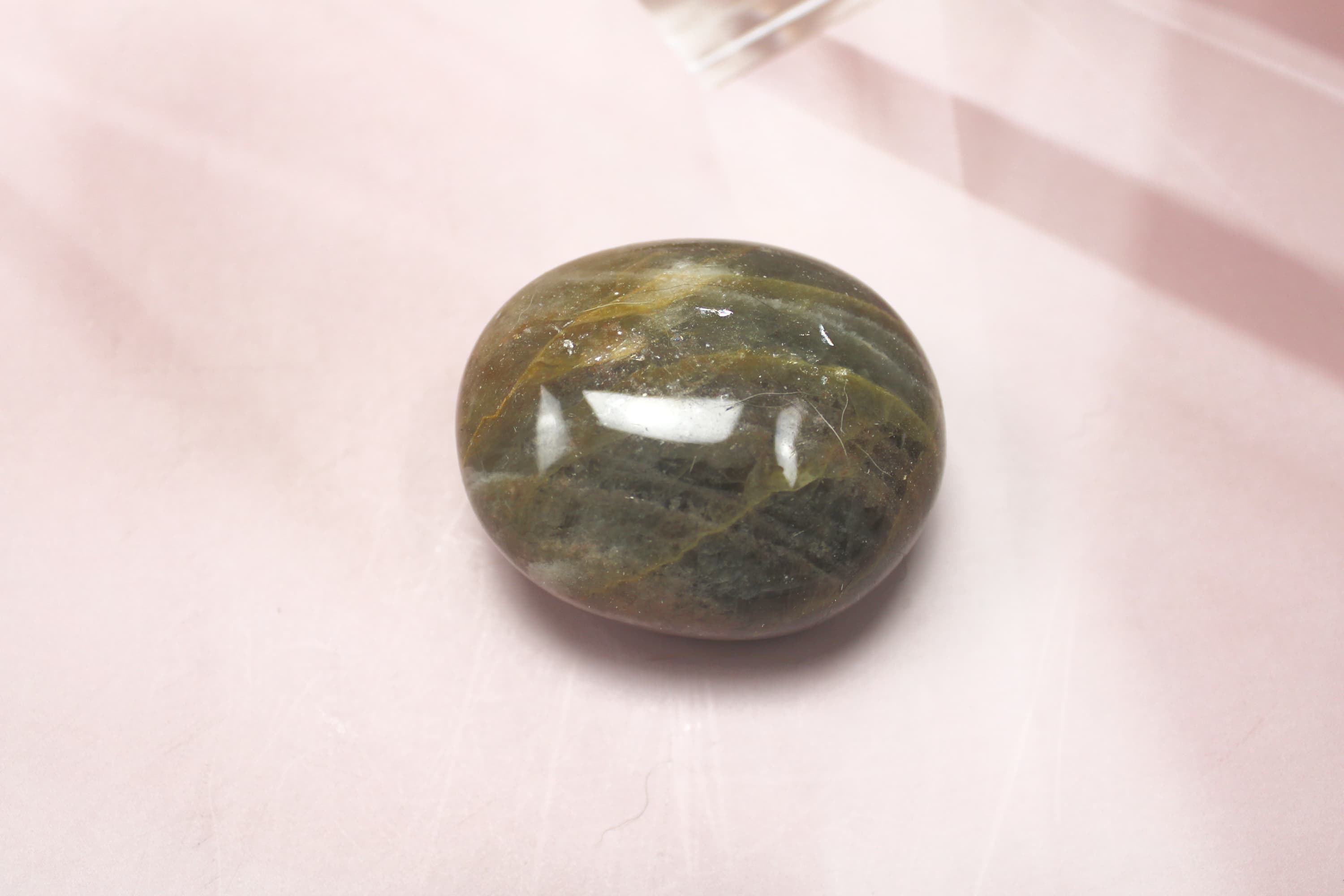 Medium Black Moonstone Palm Stone