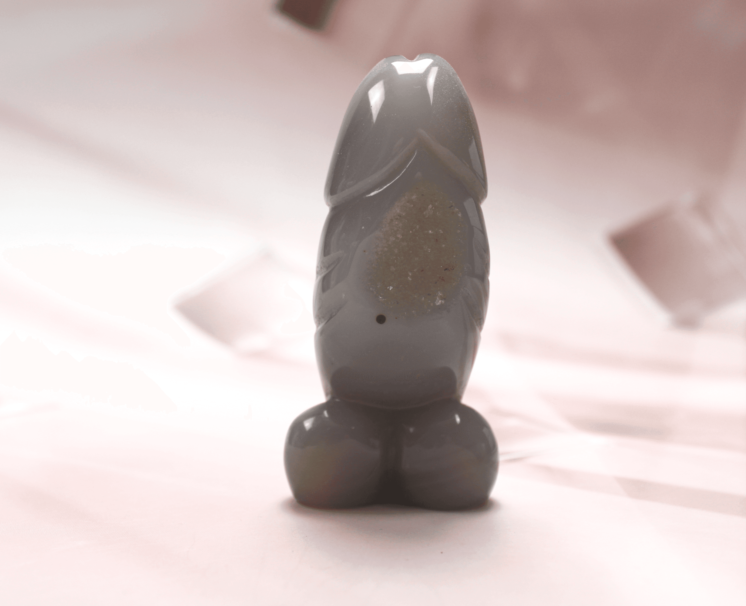 Medium Druzy Agate Phallus