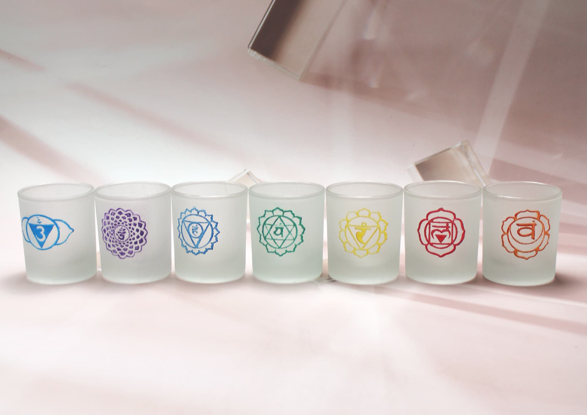 7 Chakra Votive Candle Set