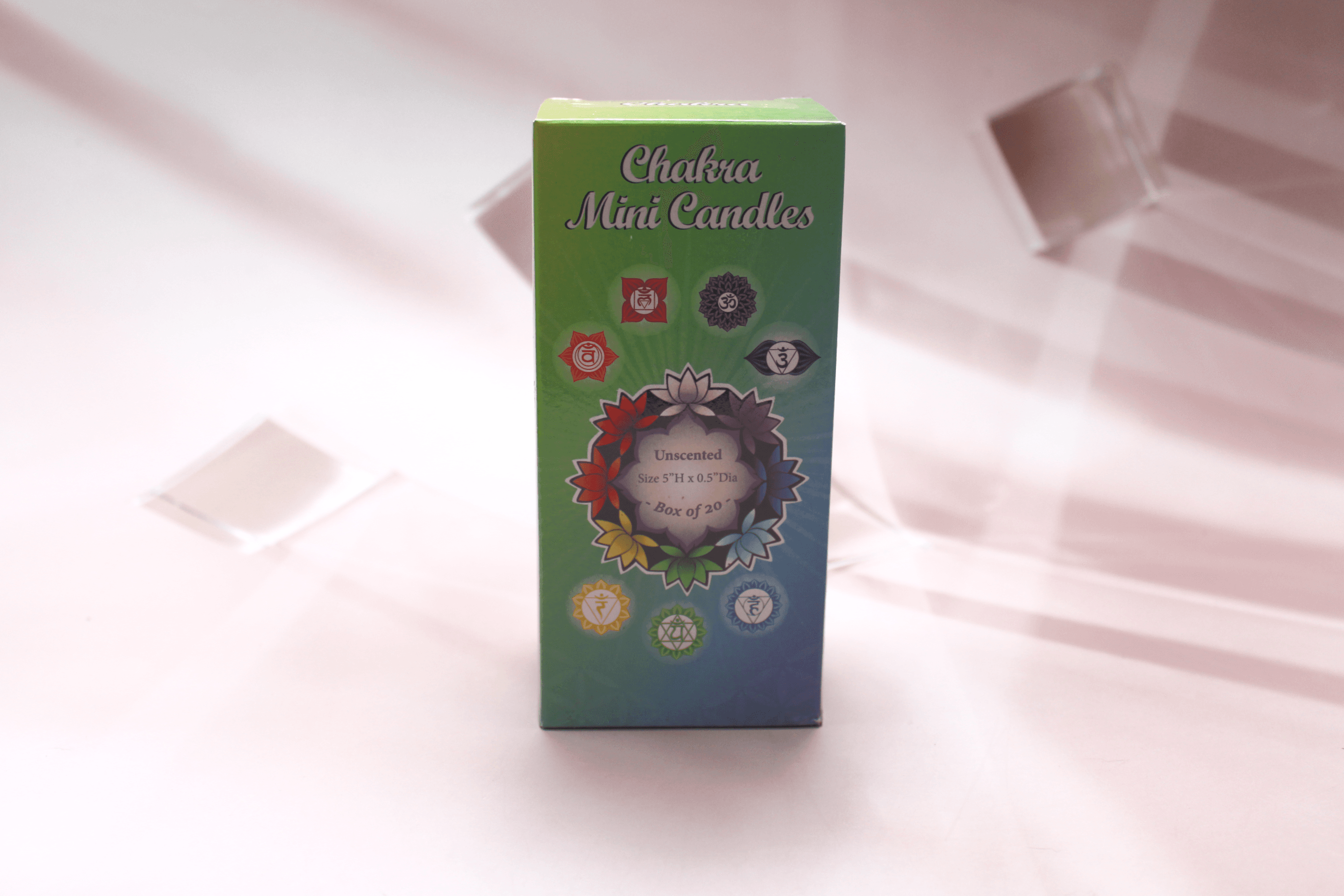Unscented Chakra Mini Ritual Candles - Image 1