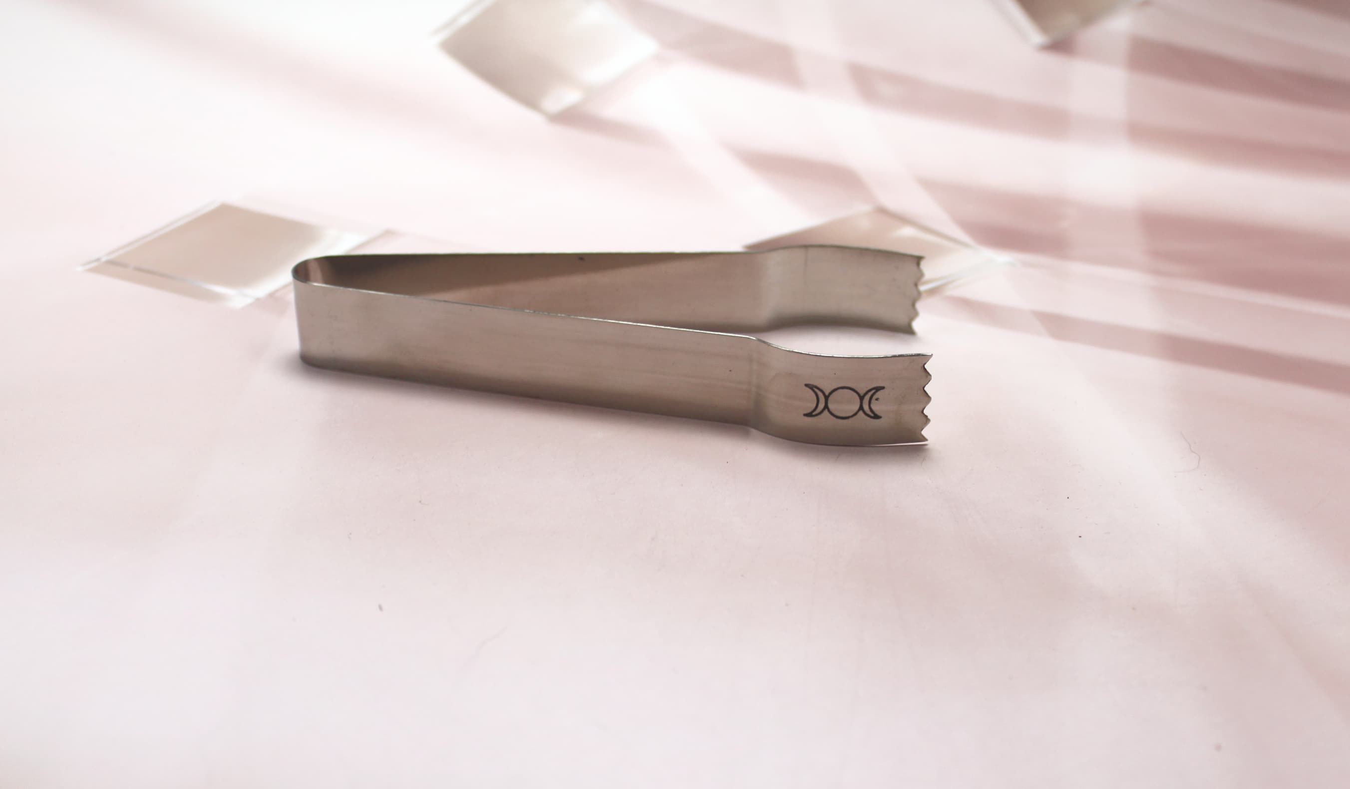 Triple Moon Stainless Steel Tongs - Image 1