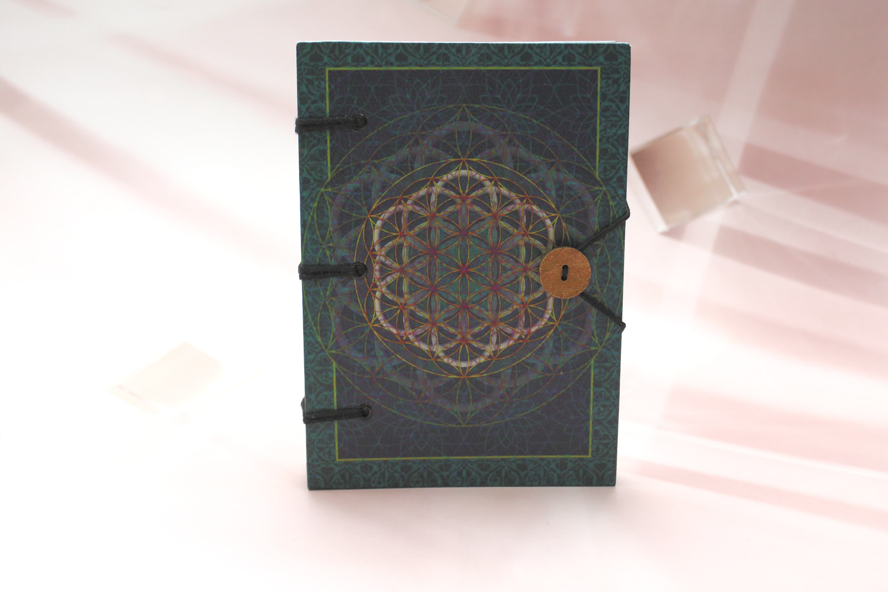 Organic Recycled Paper Flower of Life Journal