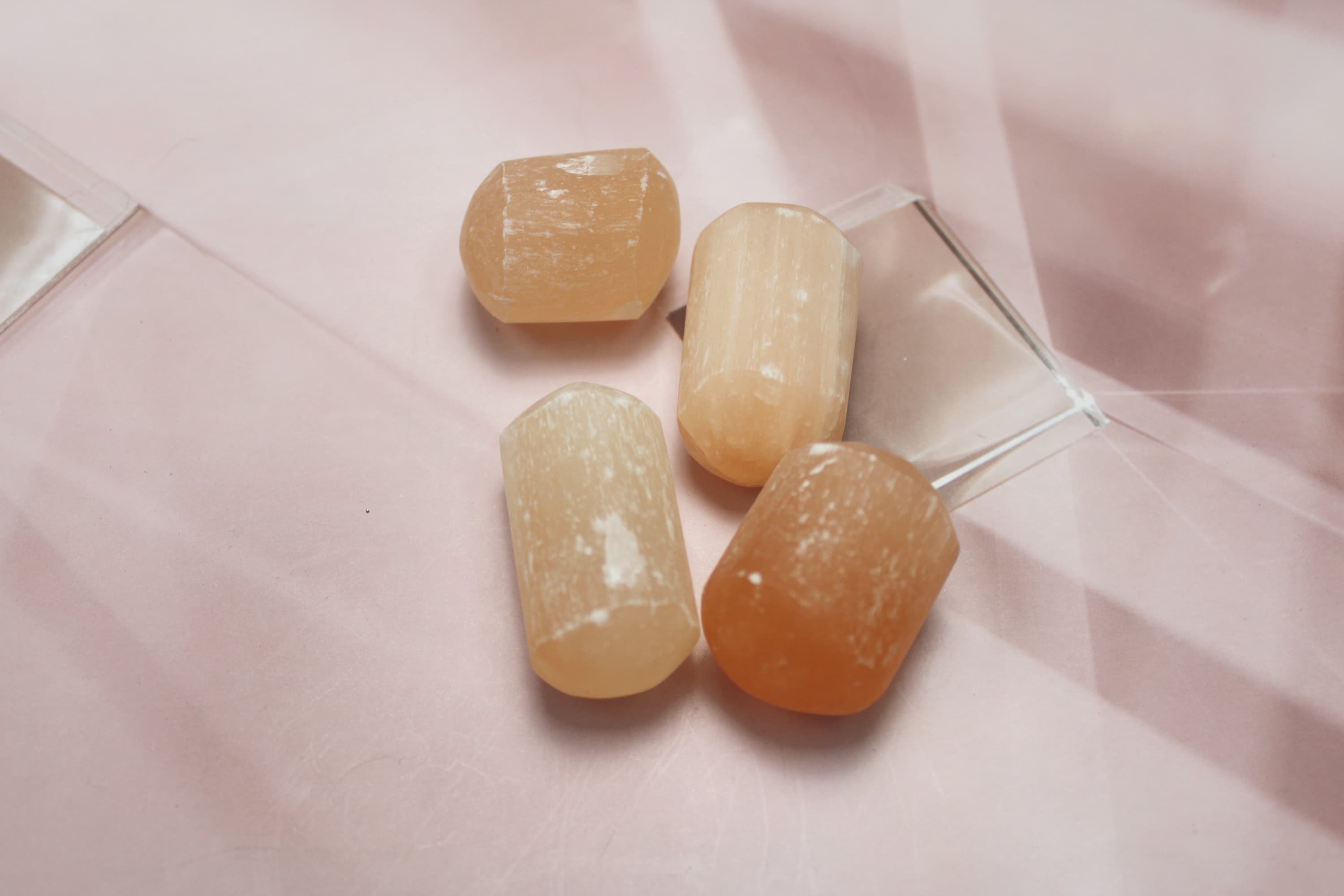Orange Selenite Tumbles