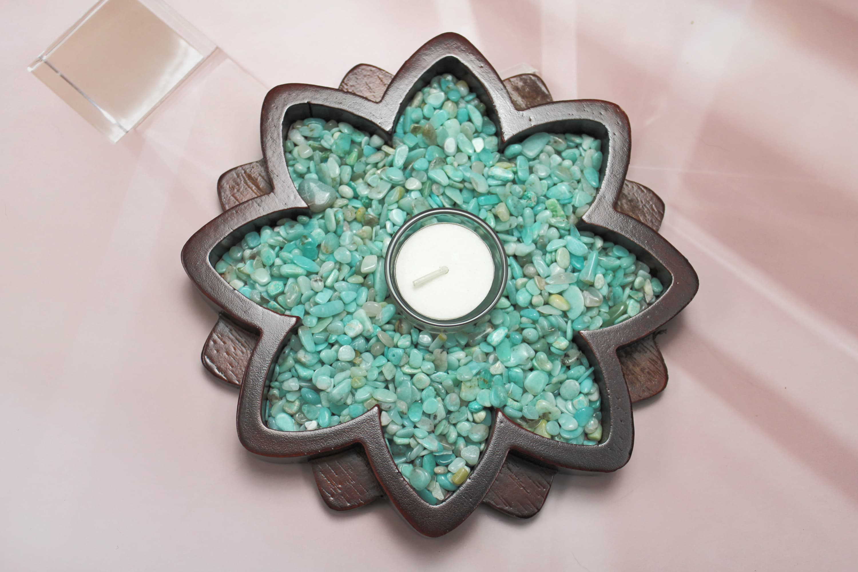 Amazonite Tealight Holder - Image 1