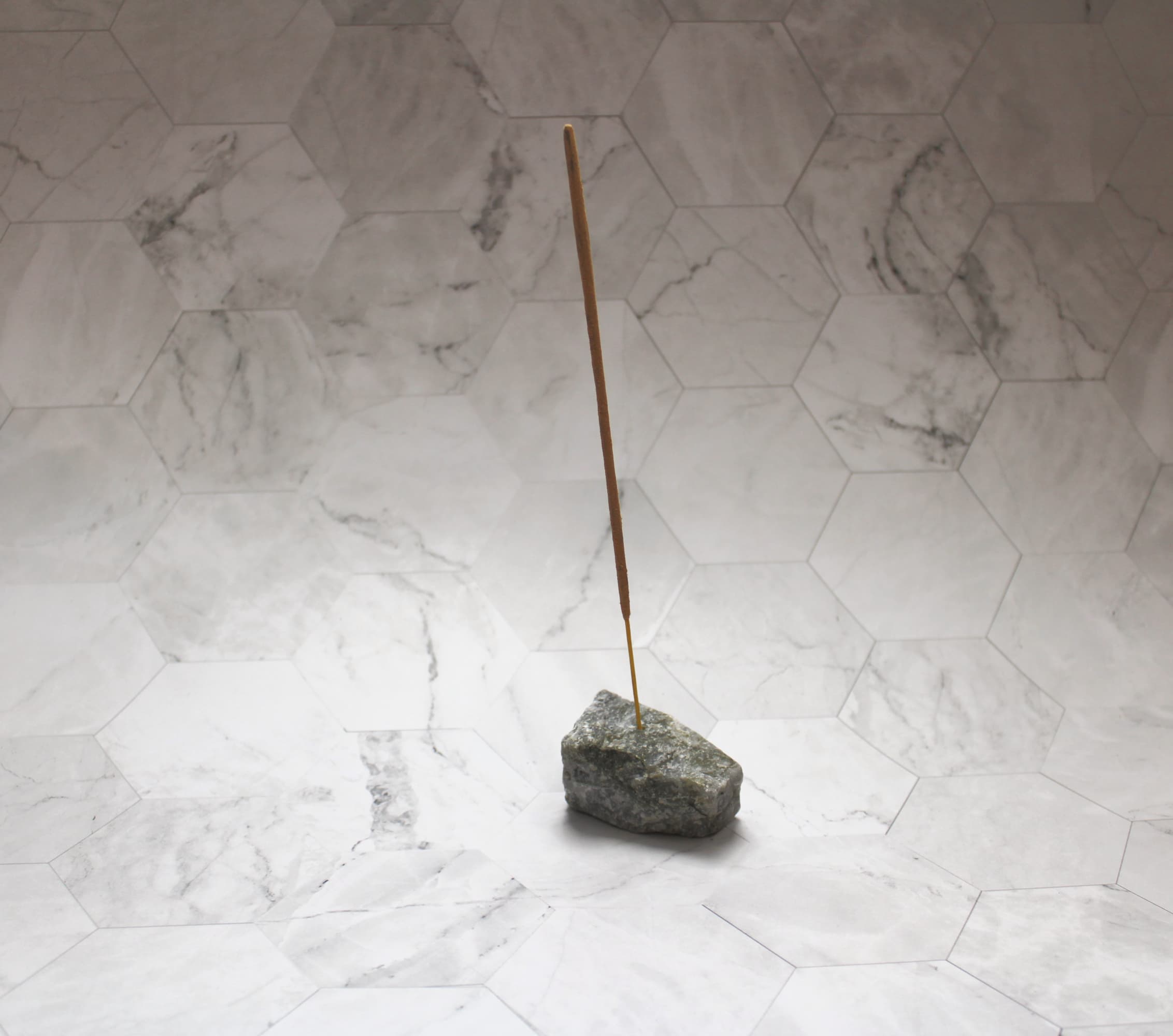 Raw Labradorite Crystal Incense Stick Holder