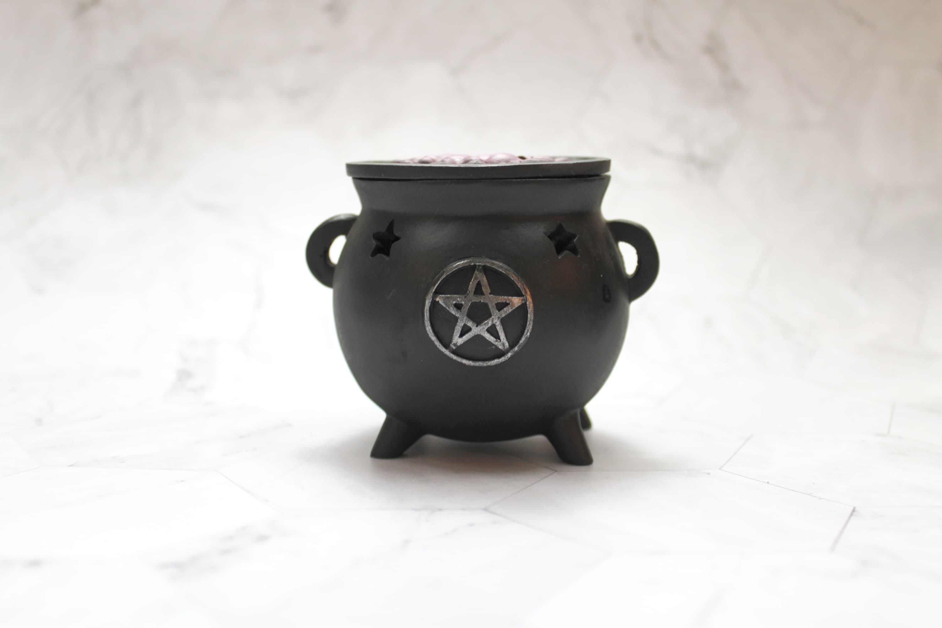Pentagram Cauldron Incense Burner - Image 1