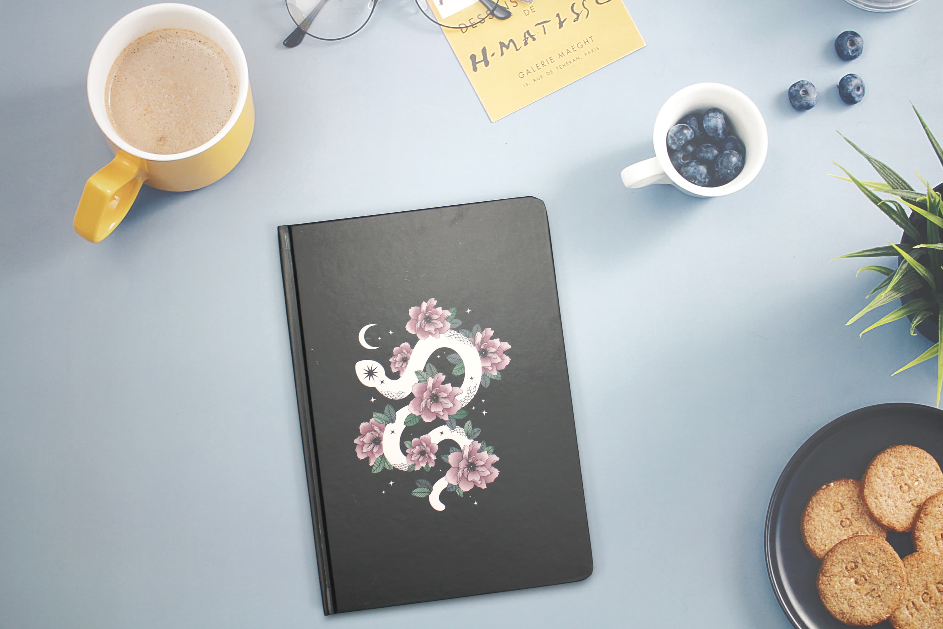 Floral Snake A5 Notebook - Image 1