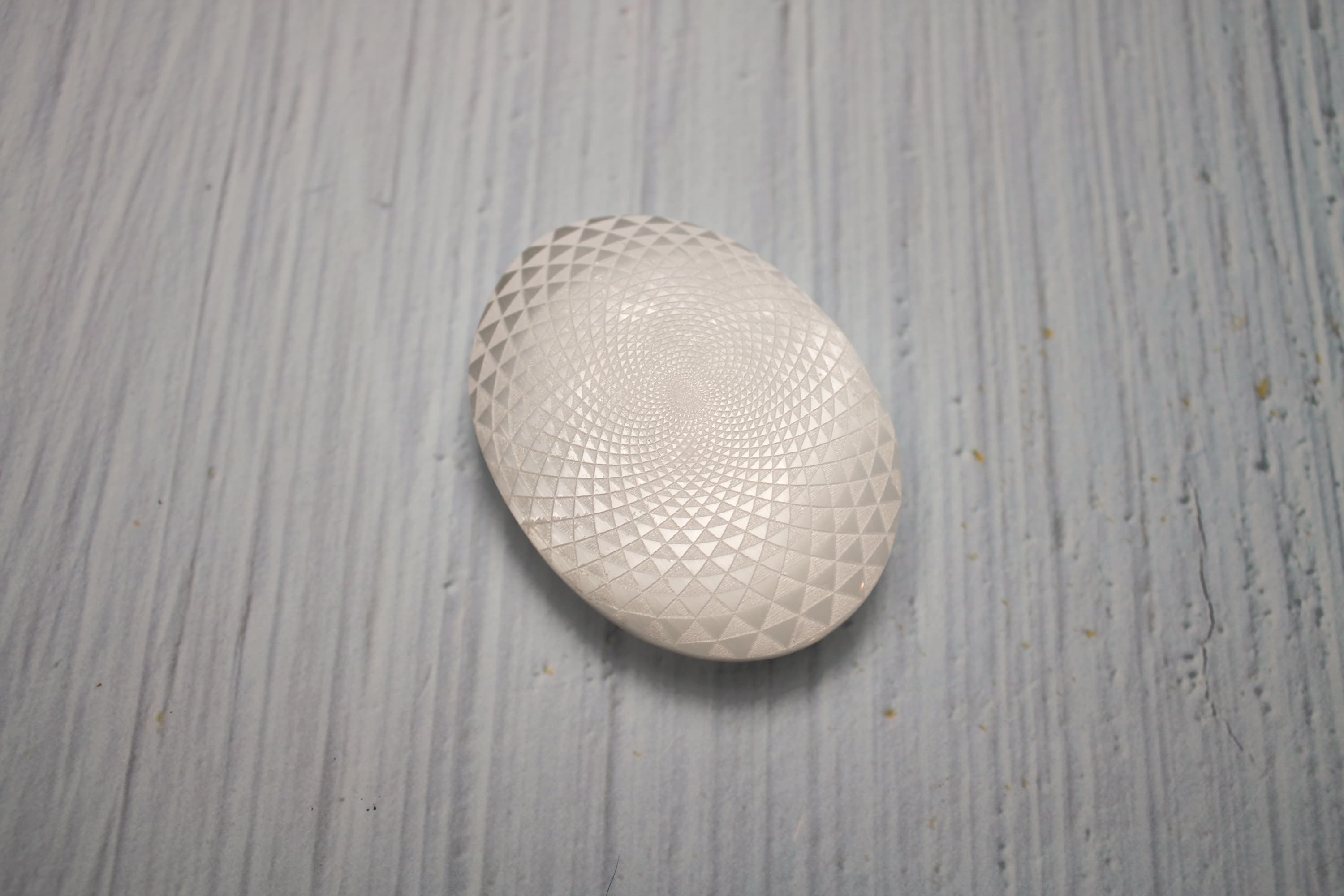 Selenite Satin Spar Palm Stone Torus - Image 1