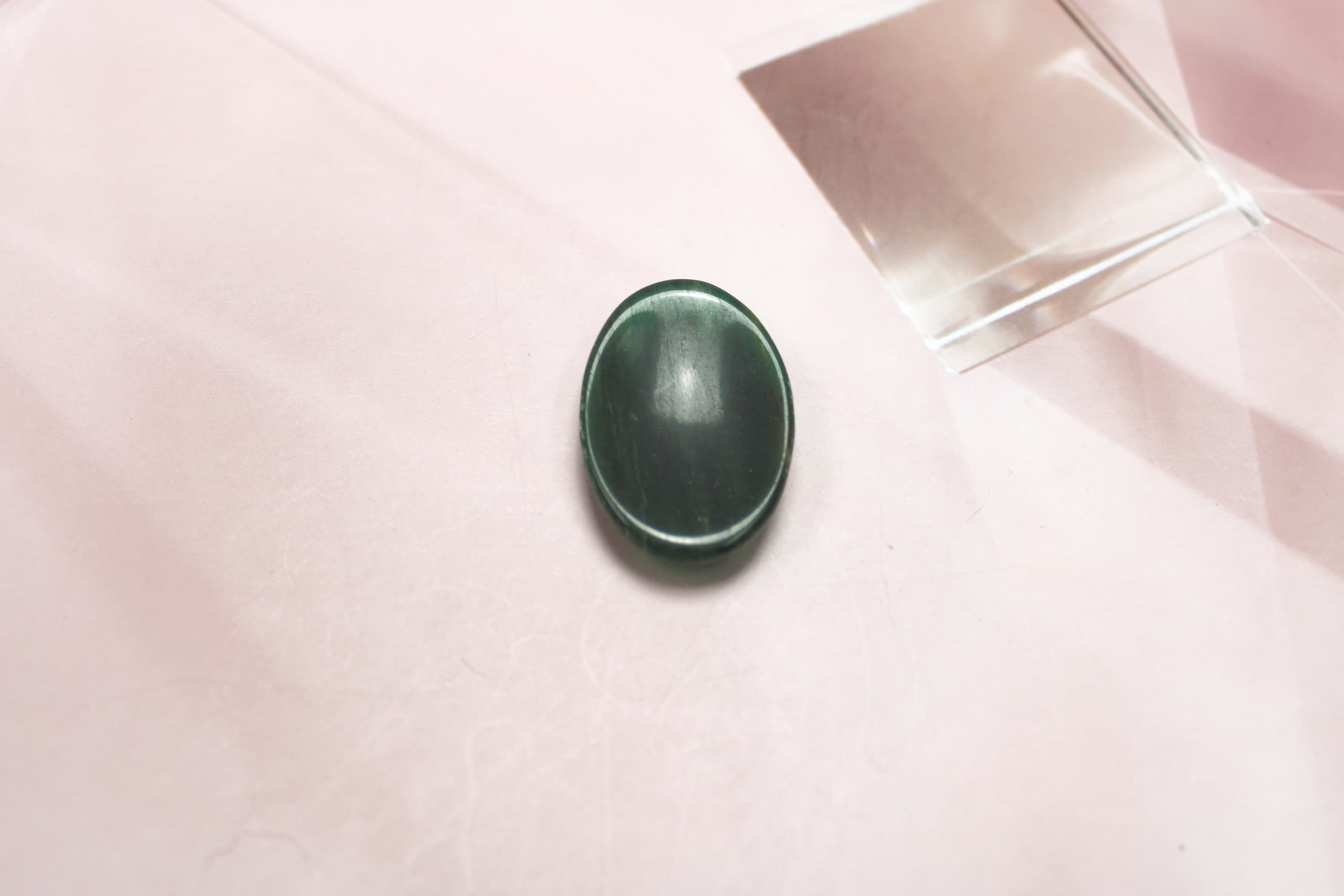 Green Jasper Worry Stone - Image 1