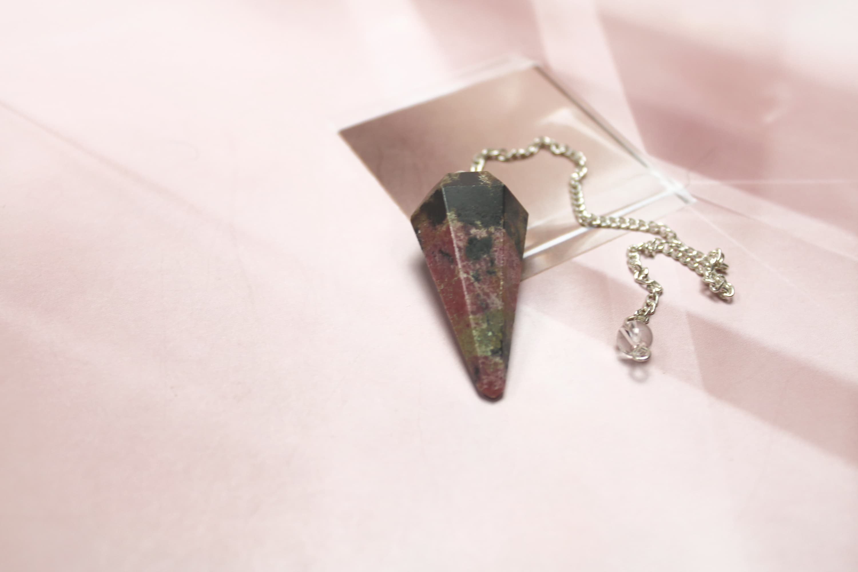 Rhodonite Pendulum
