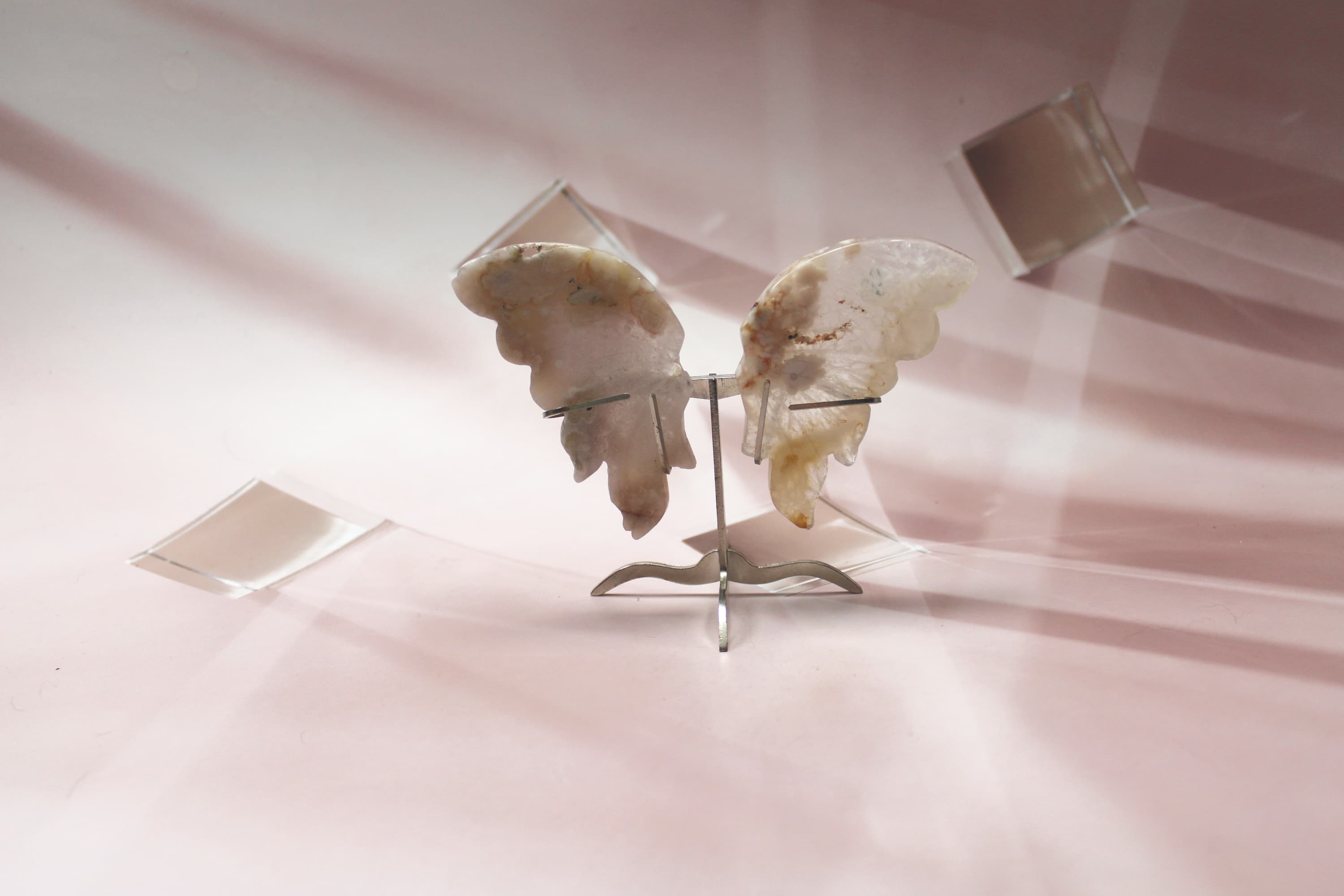 Small Pink Calcite Angel Wings
