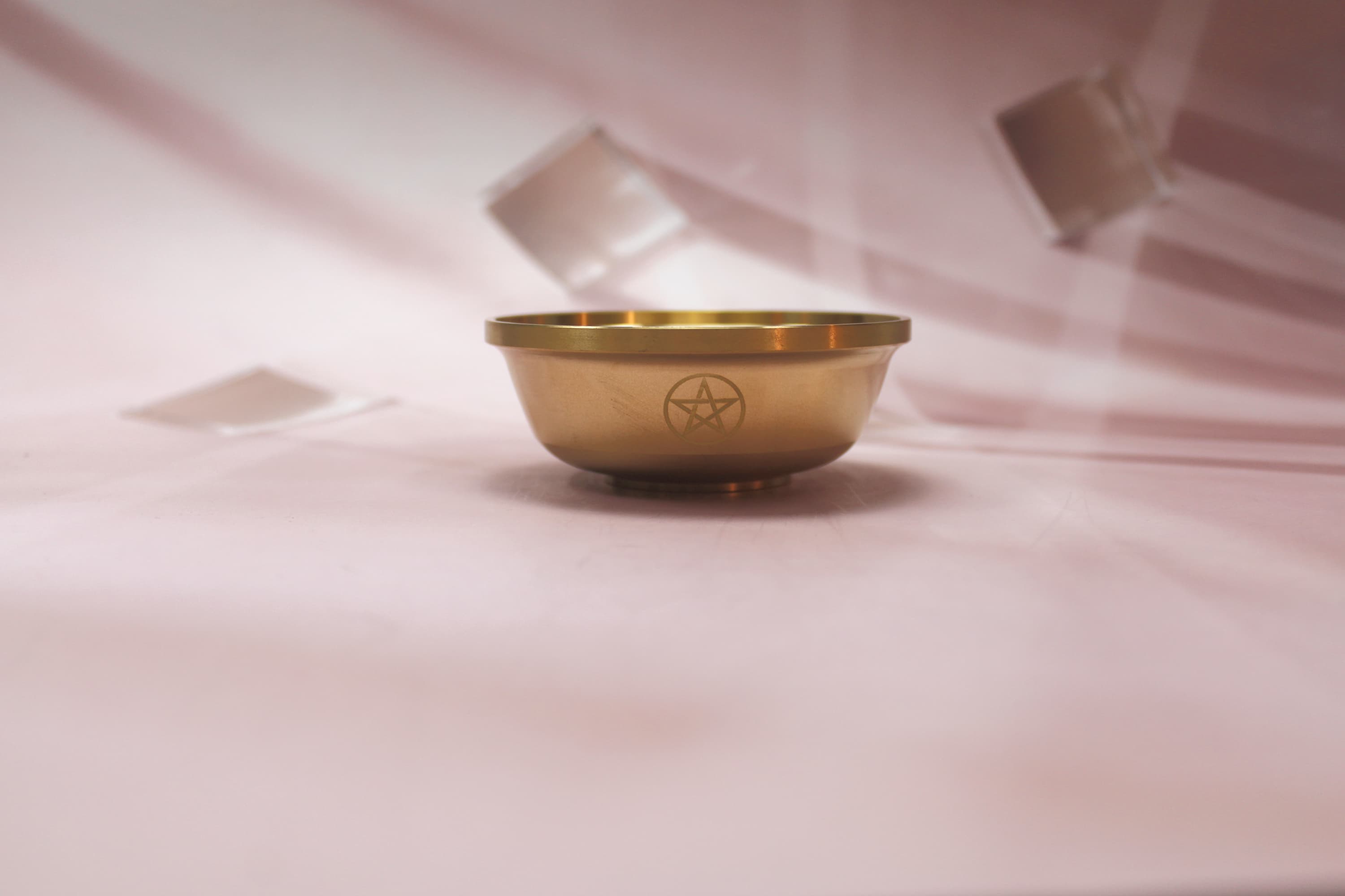 Brass Pentagram Offering Bowl - Image 1