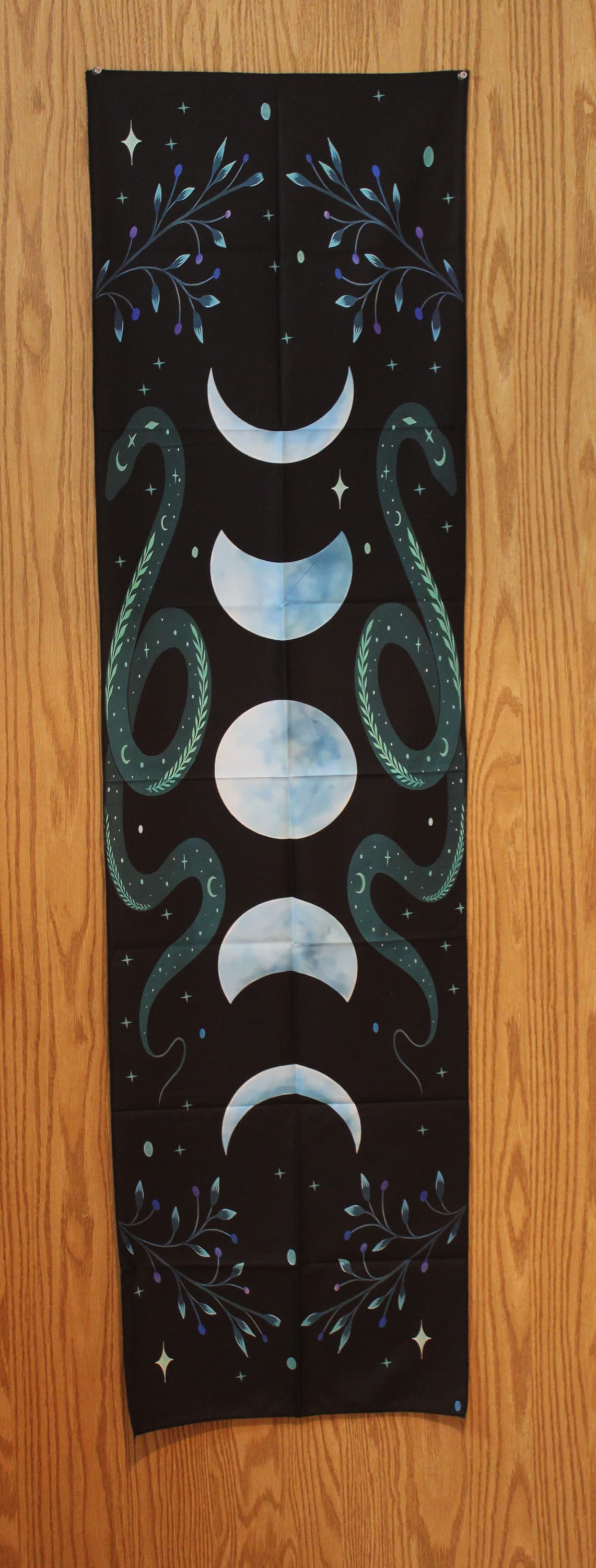 Moon Phase with Snakes Tapestry - Image 1