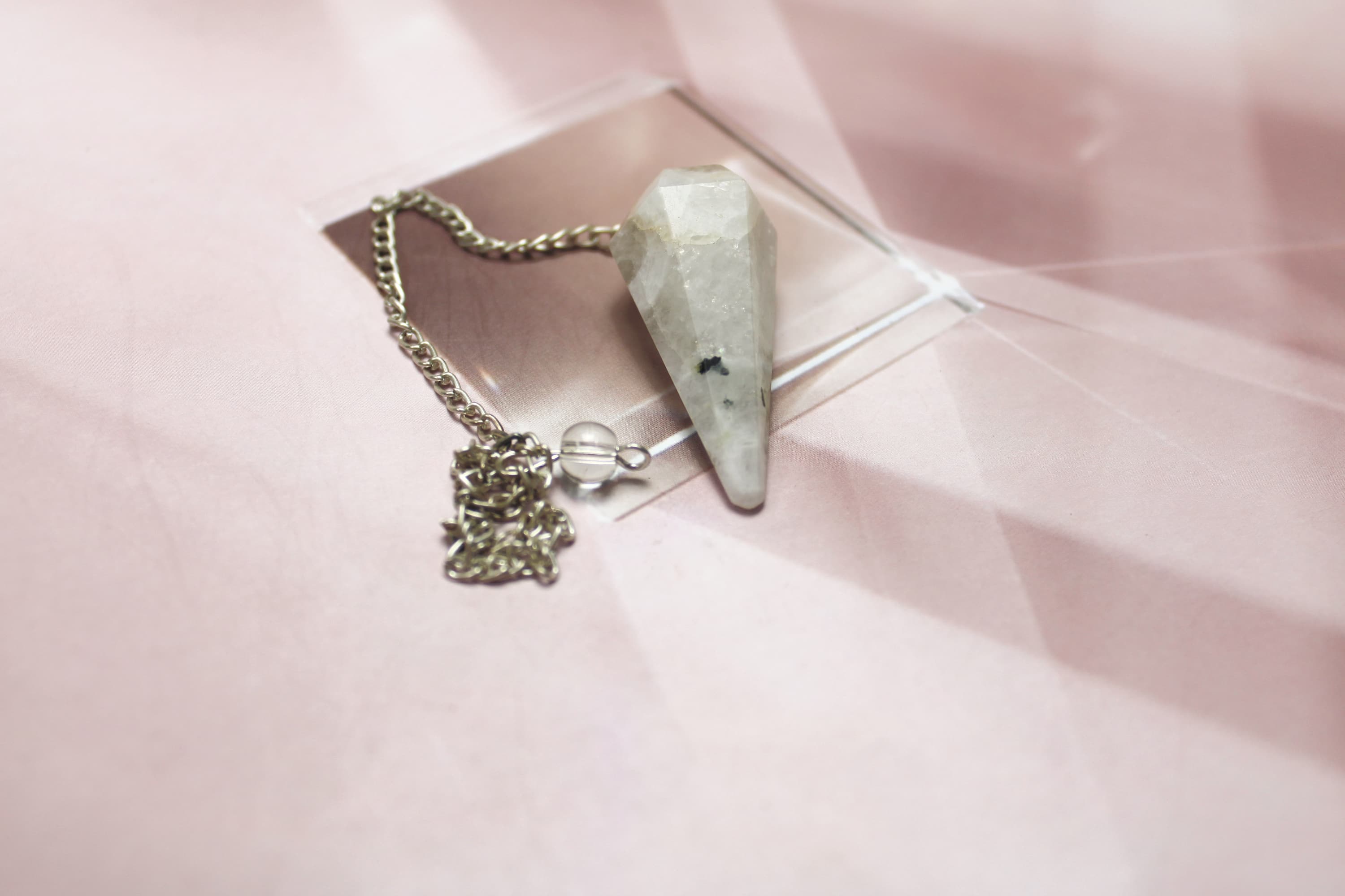 Rainbow MoonStone Pendulum