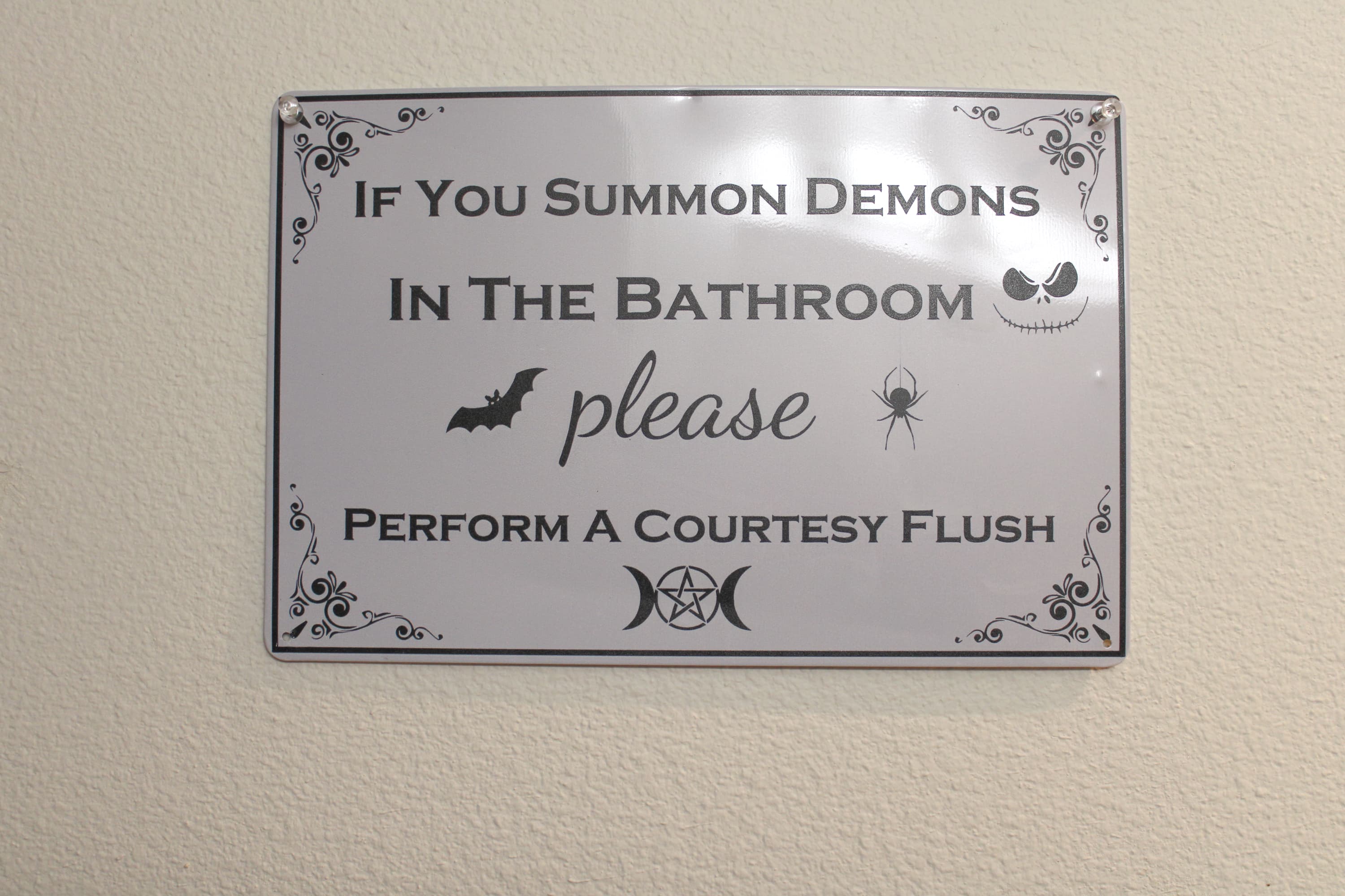 Summoning Demons Funny Wall Hanging - Image 1
