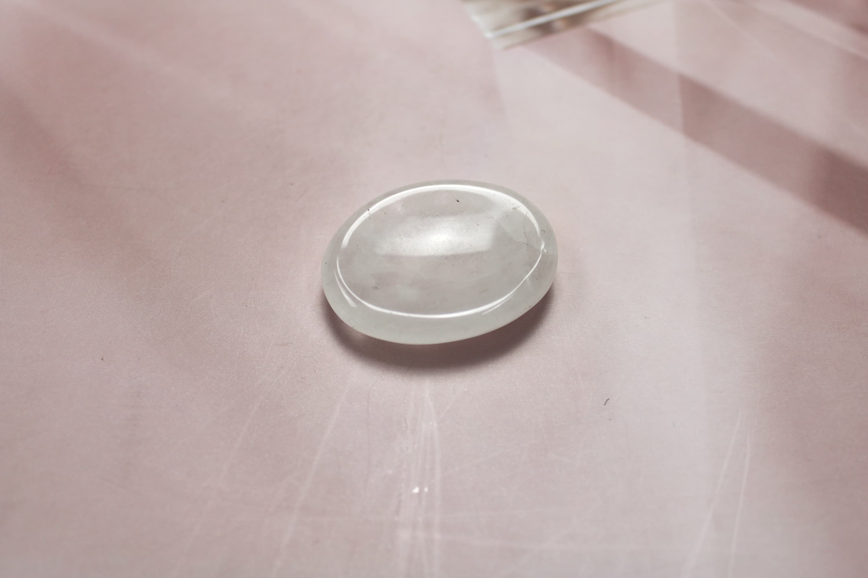 Milky Quartz Worry Stone