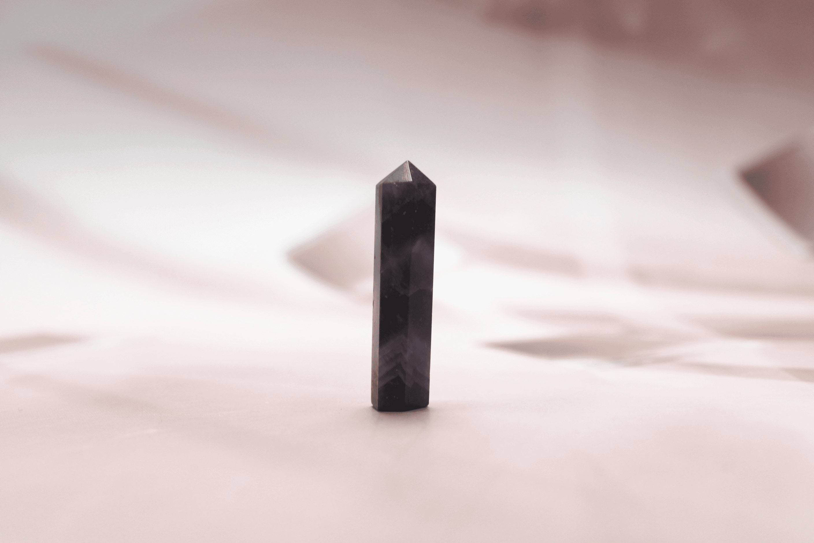 1" Amethyst Mini Pencil Point Tower - Image 1