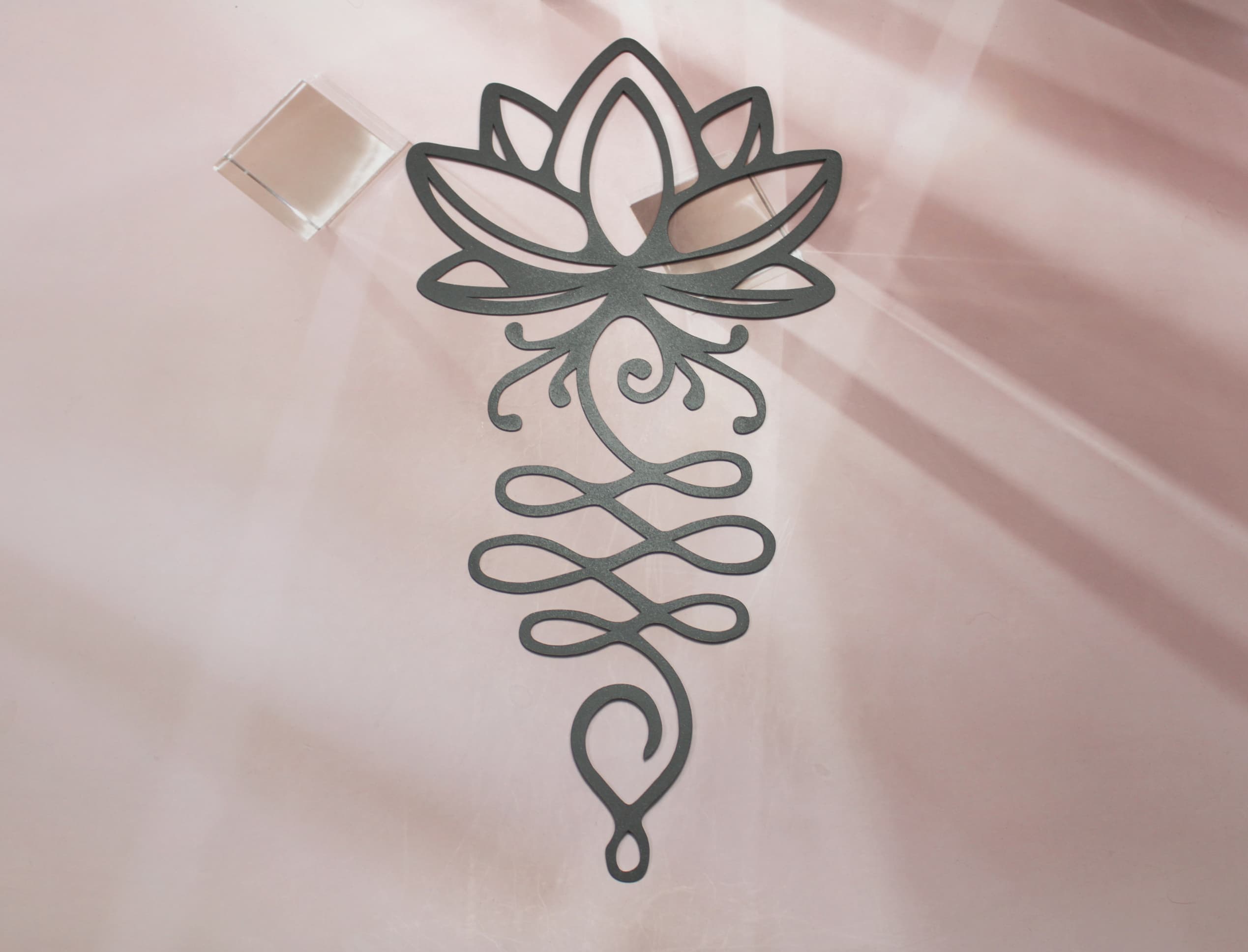 Lotus Flower Metal Wall Hanging