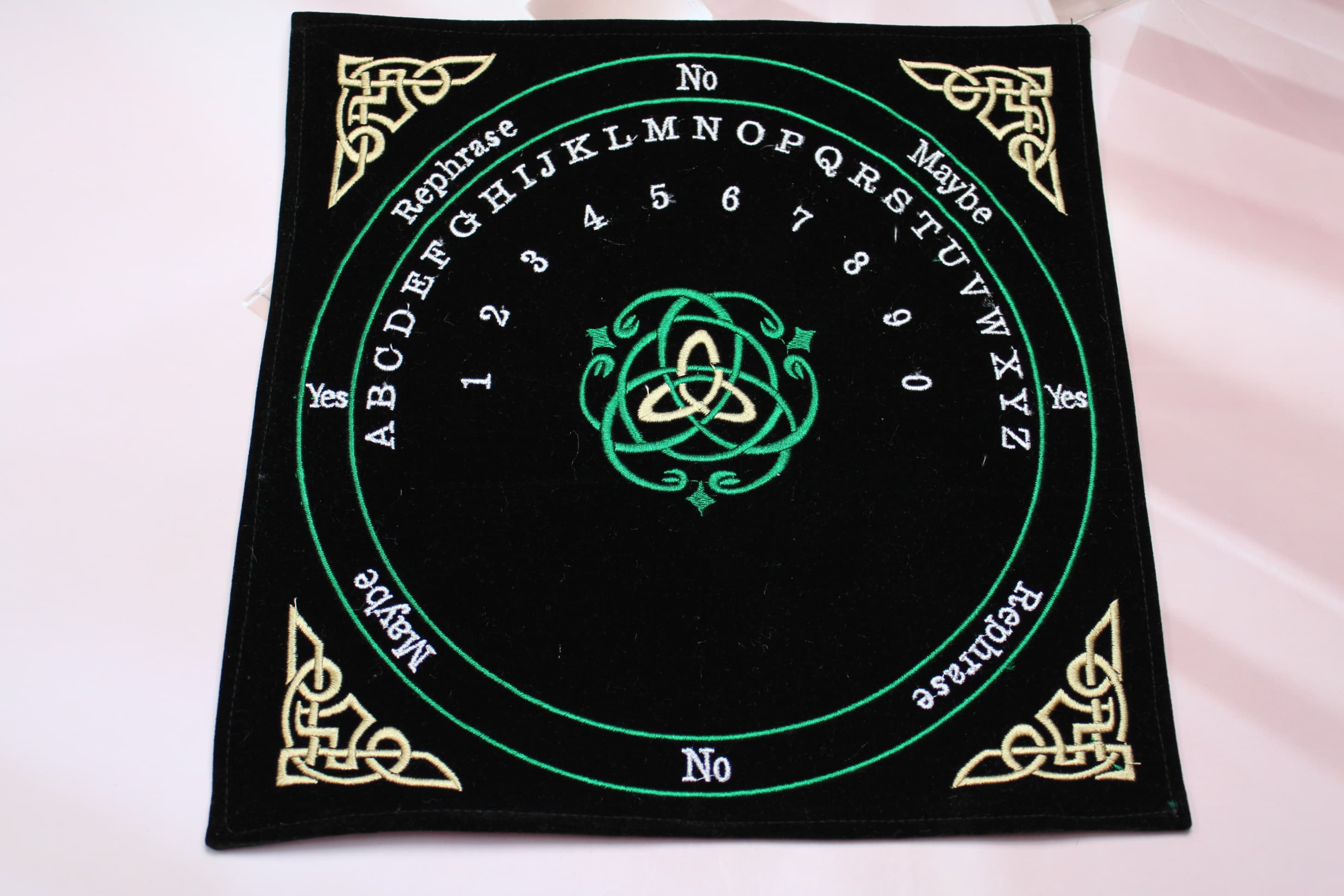 Velvet Triquetra Pendulum Mat (Premium) - Image 1