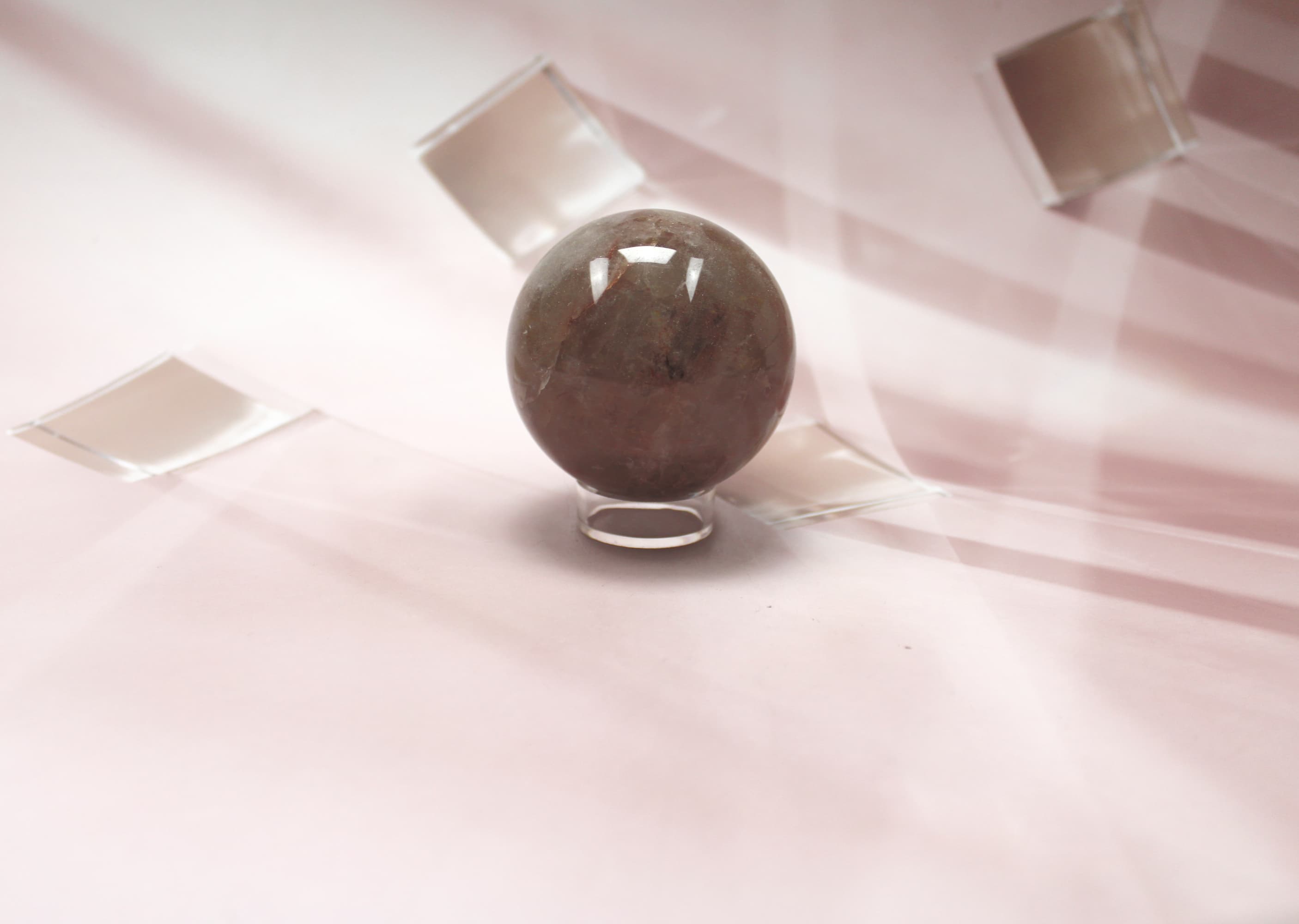 20mm Strawberry Quartz Sphere - Image 1