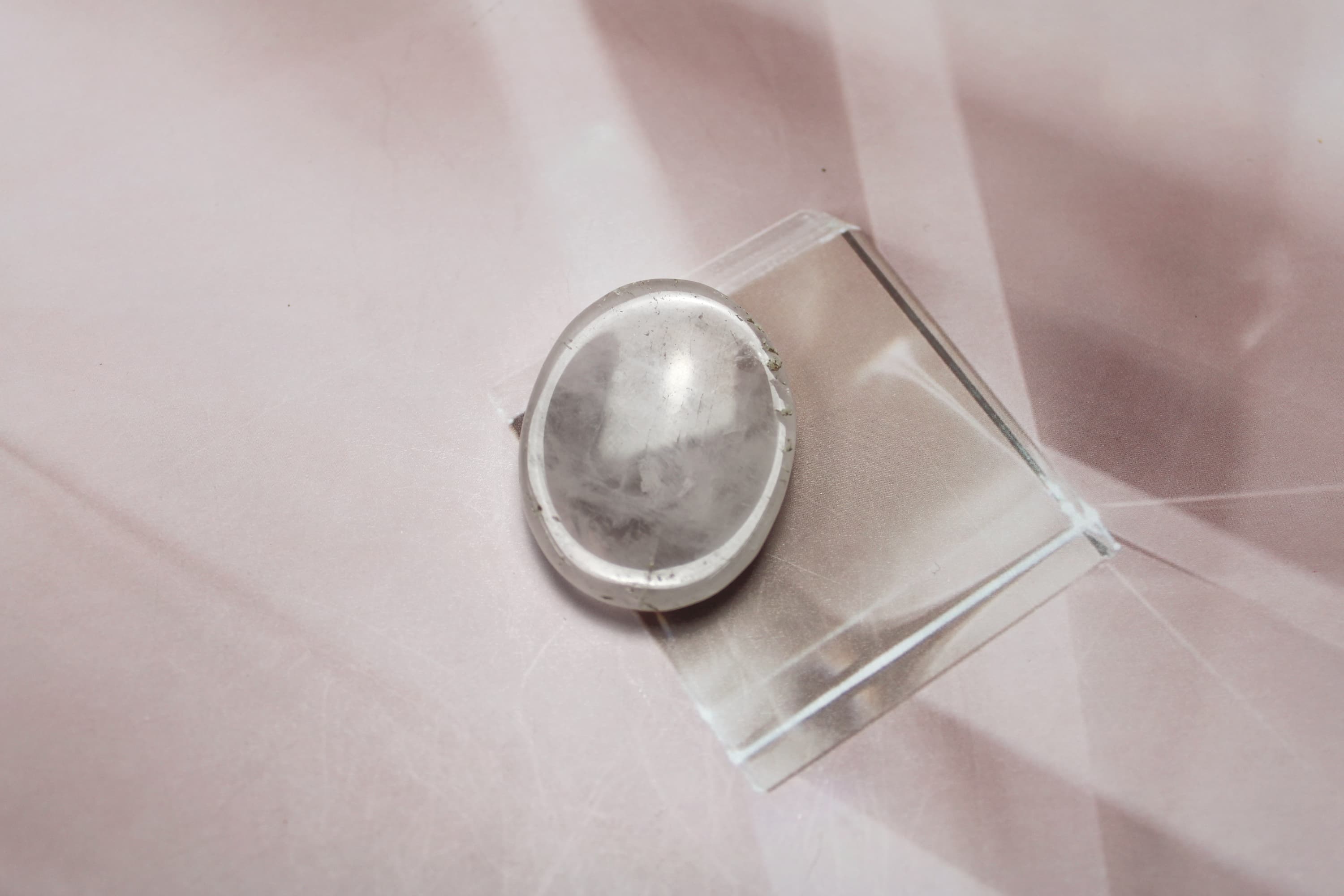 Rose Quartz Worry Stone - Image 1