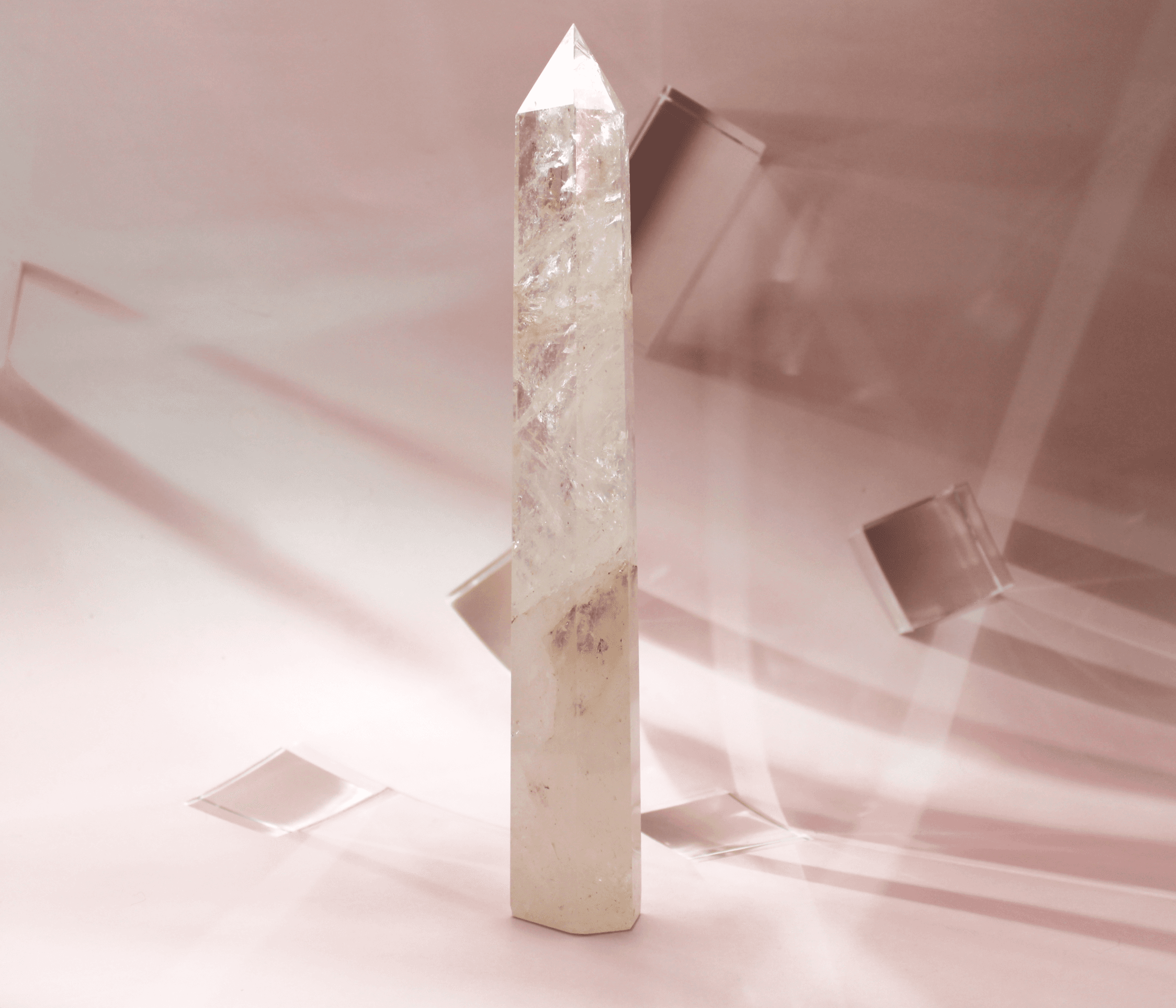 11-1/2" Clear Quartz Tower