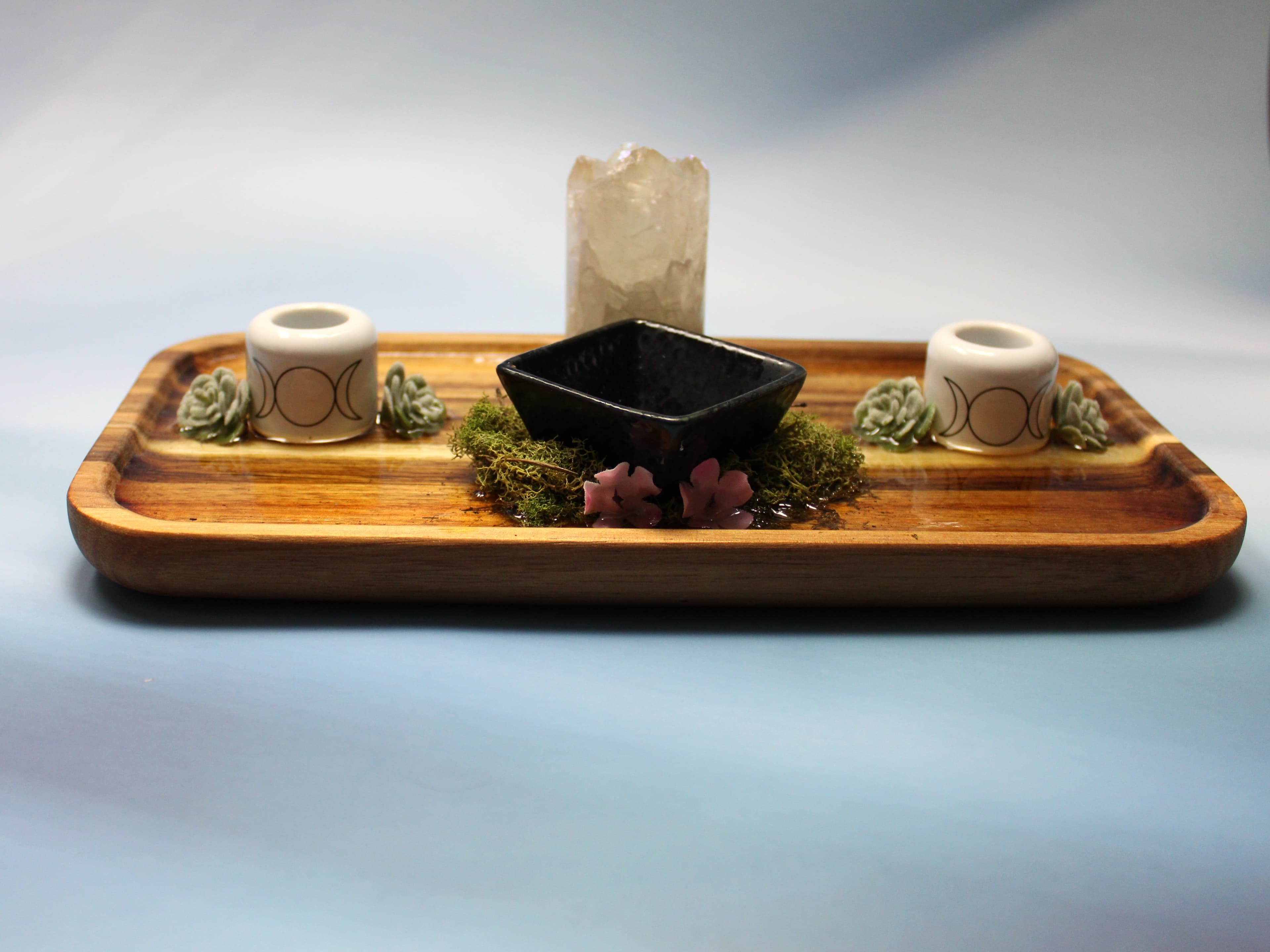 Handmade Aqua Aura Quartz Altar