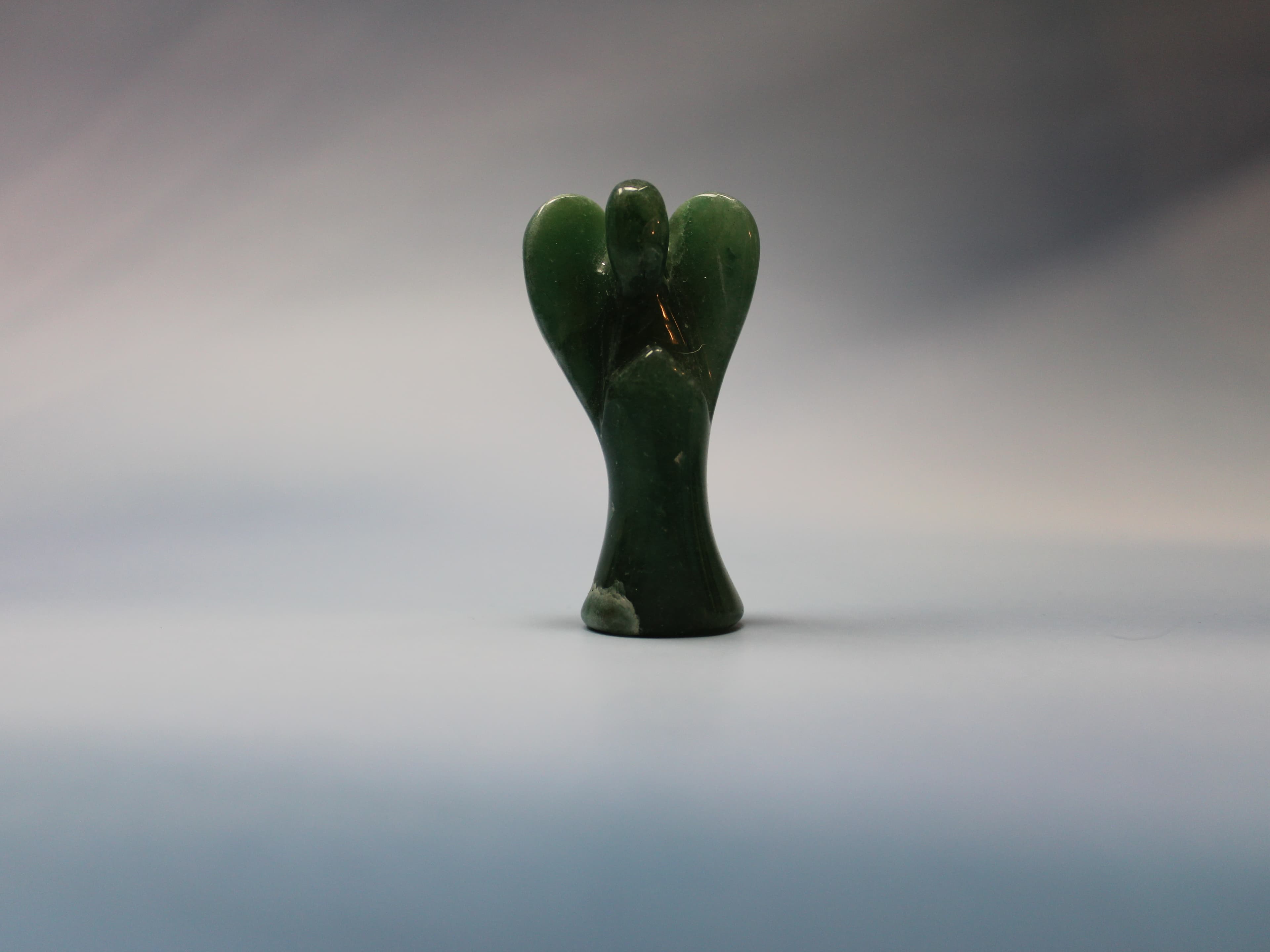 2" Green Aventurine Angel - Image 1
