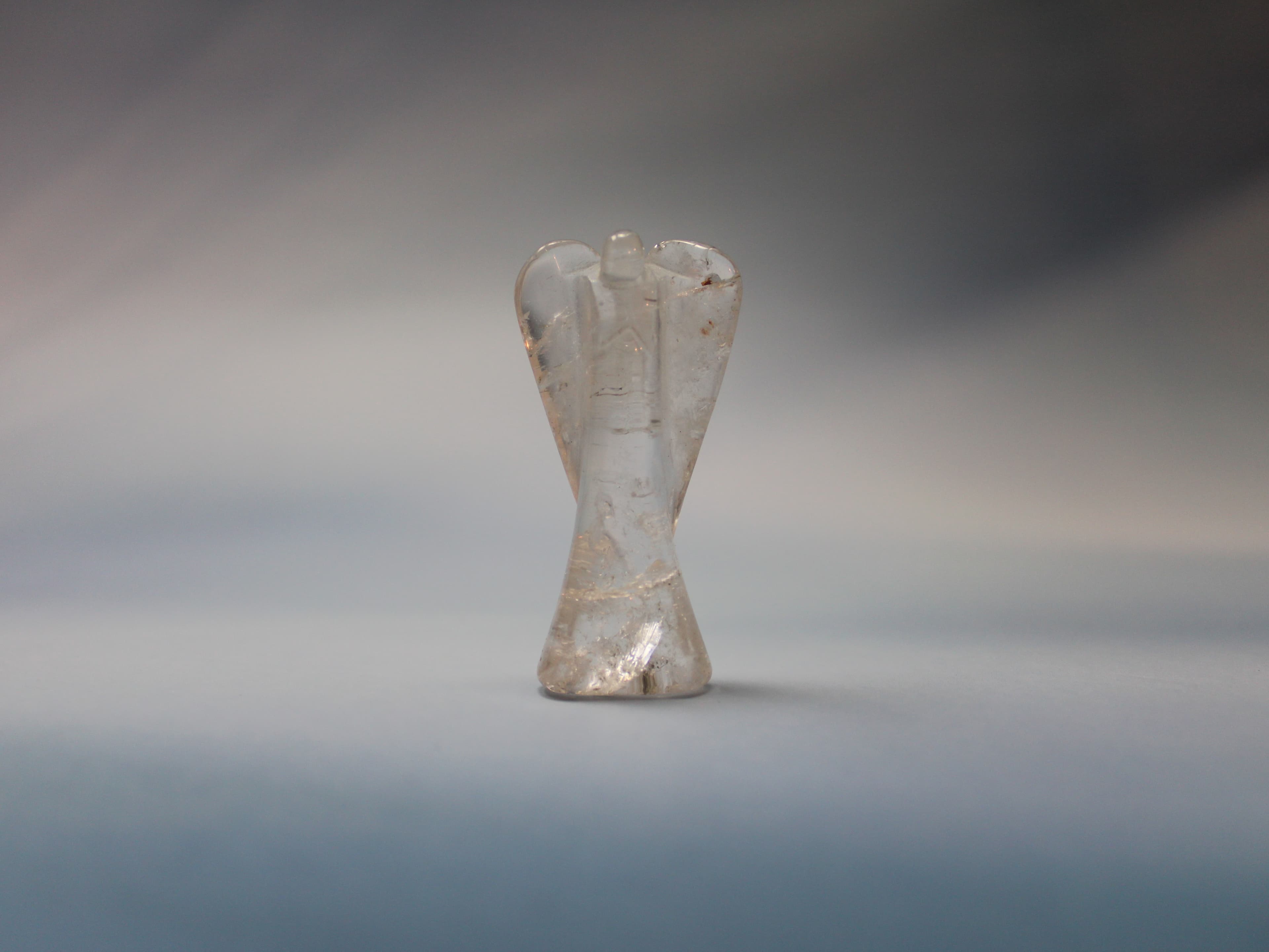 2" Clear Quartz Angel - Image 1