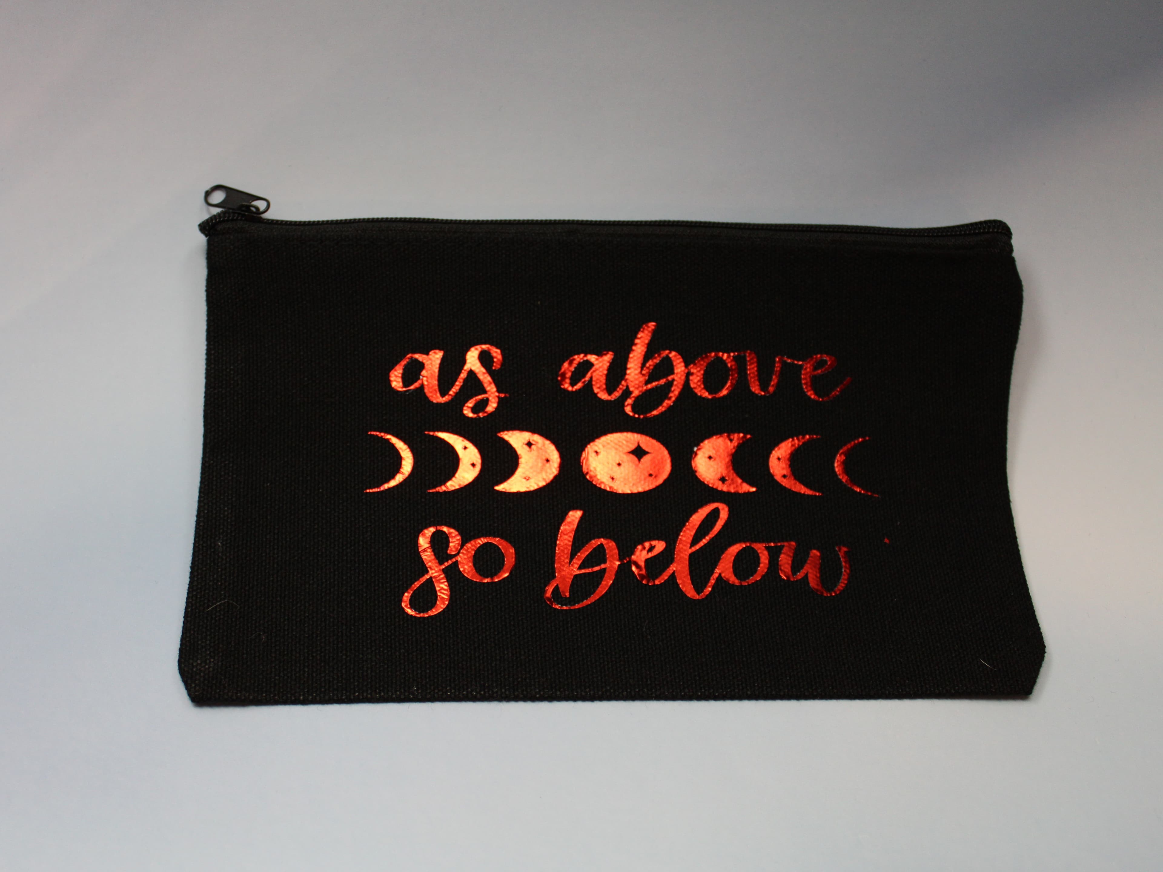 As Above So Below Black Multipurpose Zipper bag - Image 1