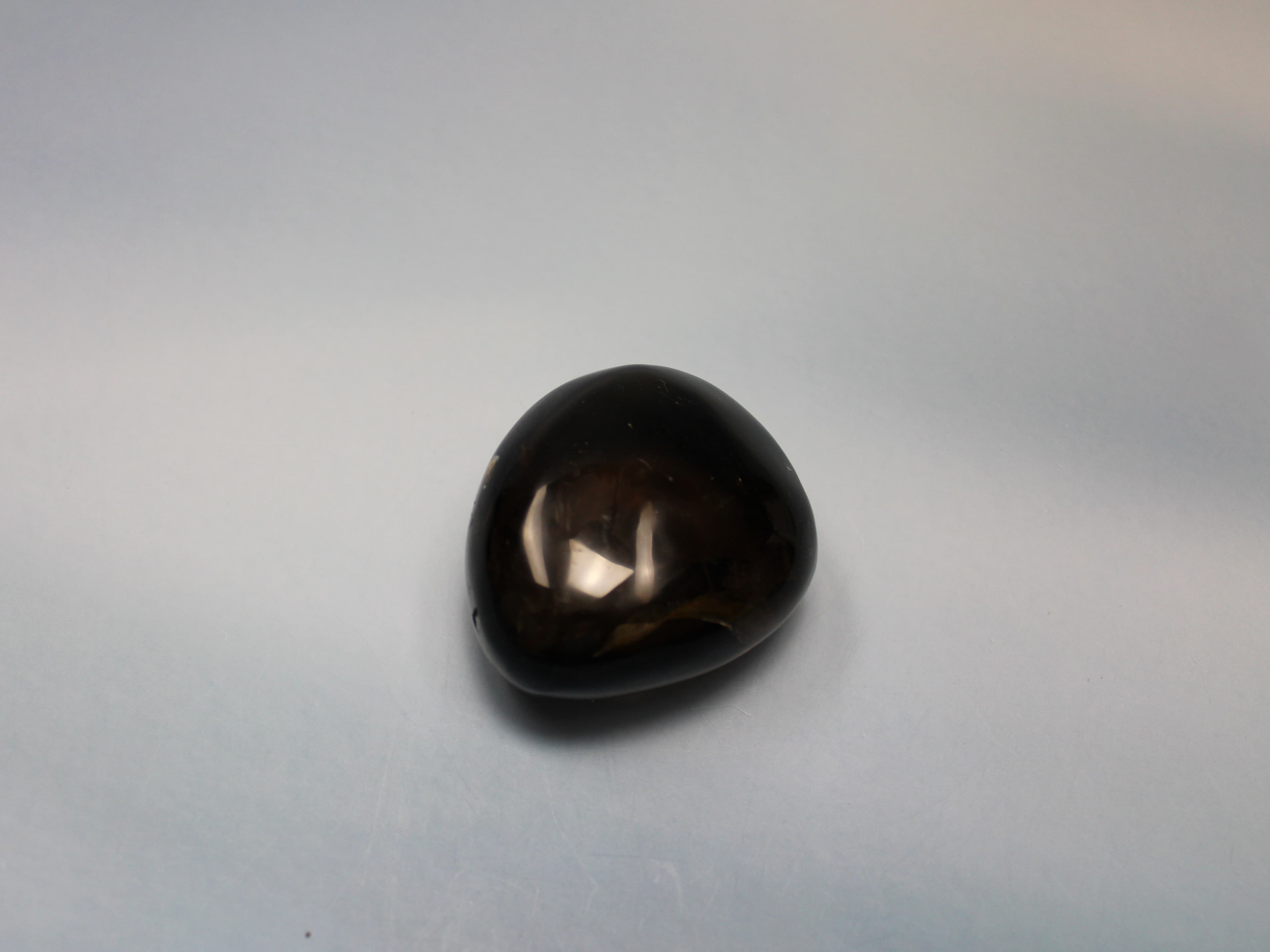 Large Deep Smoky Quartz Palm Stone - Image 1