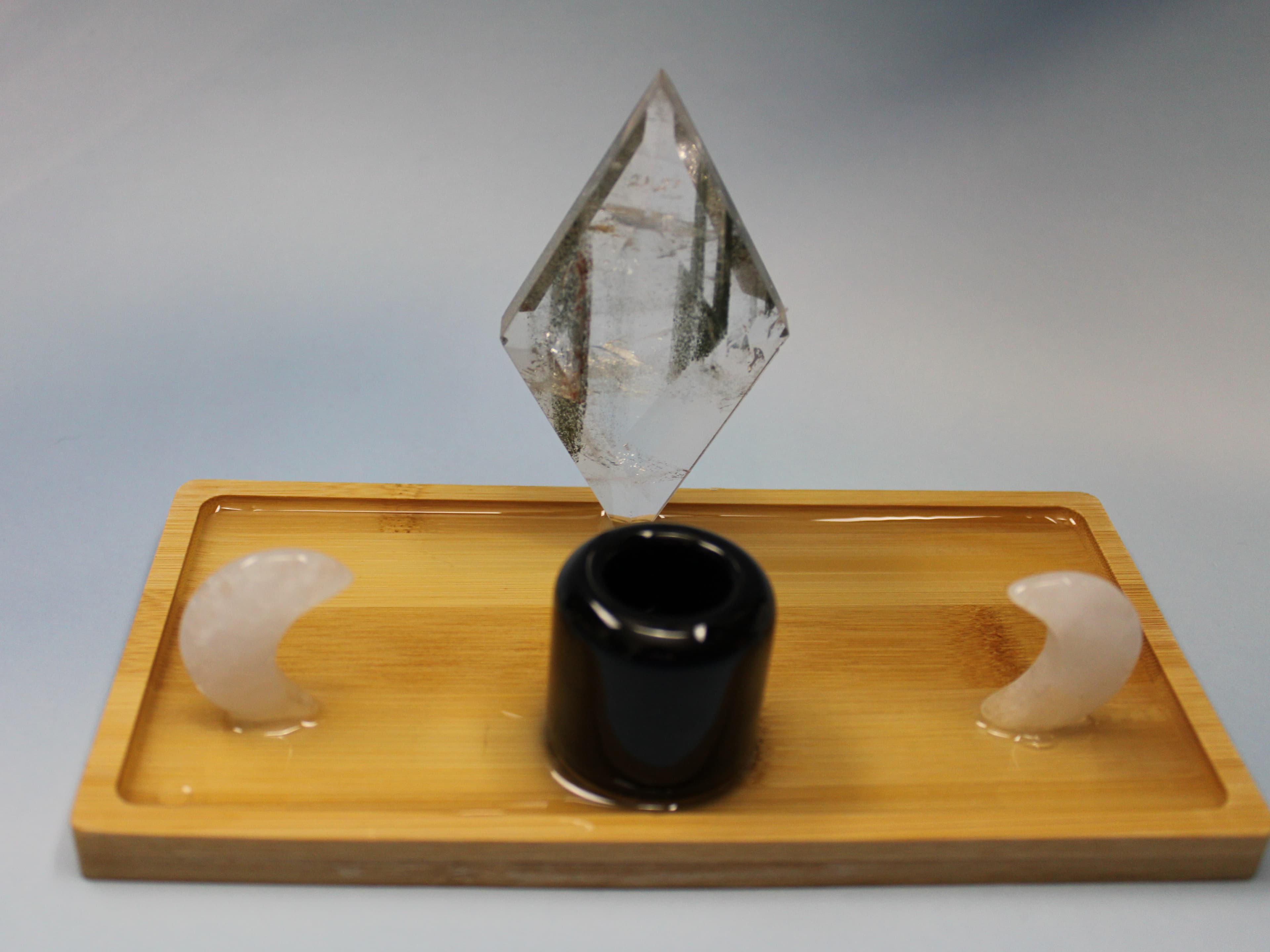 Extra Small Tourmaline in Quartz Rhombus Altar