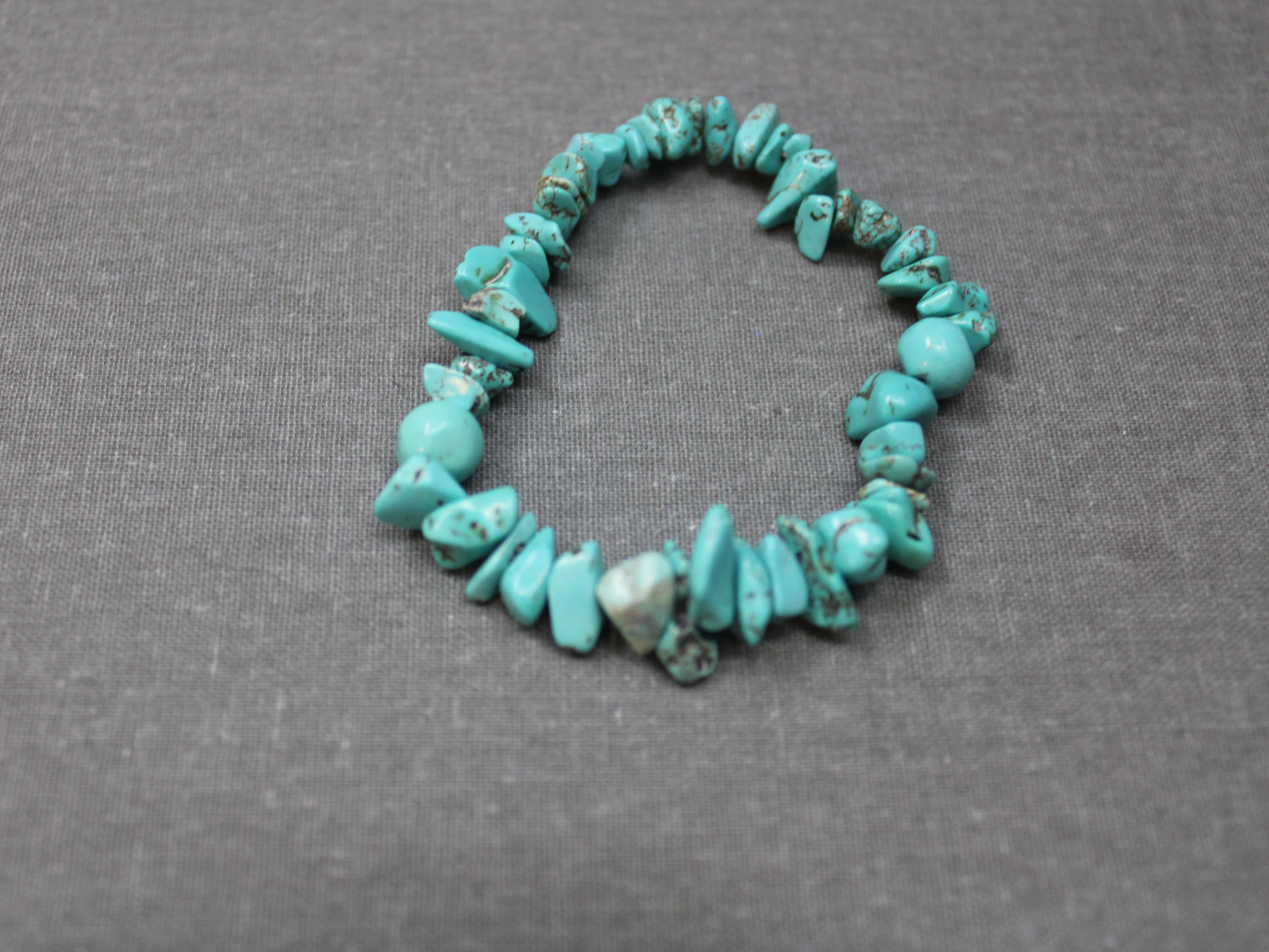Turquoise Chip Bracelet - Image 1