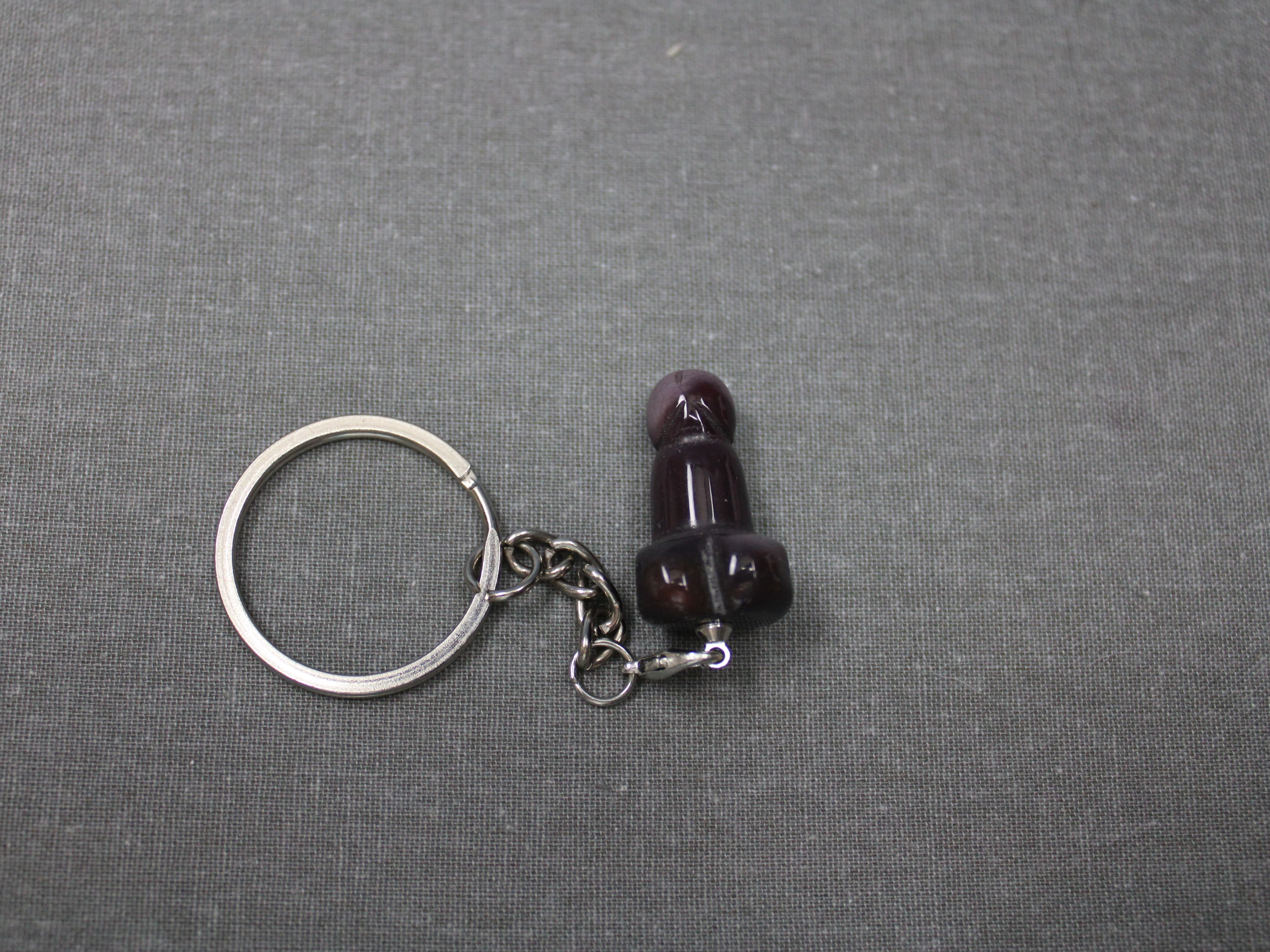 1" Mookaite Phallus Key Chain - Image 1