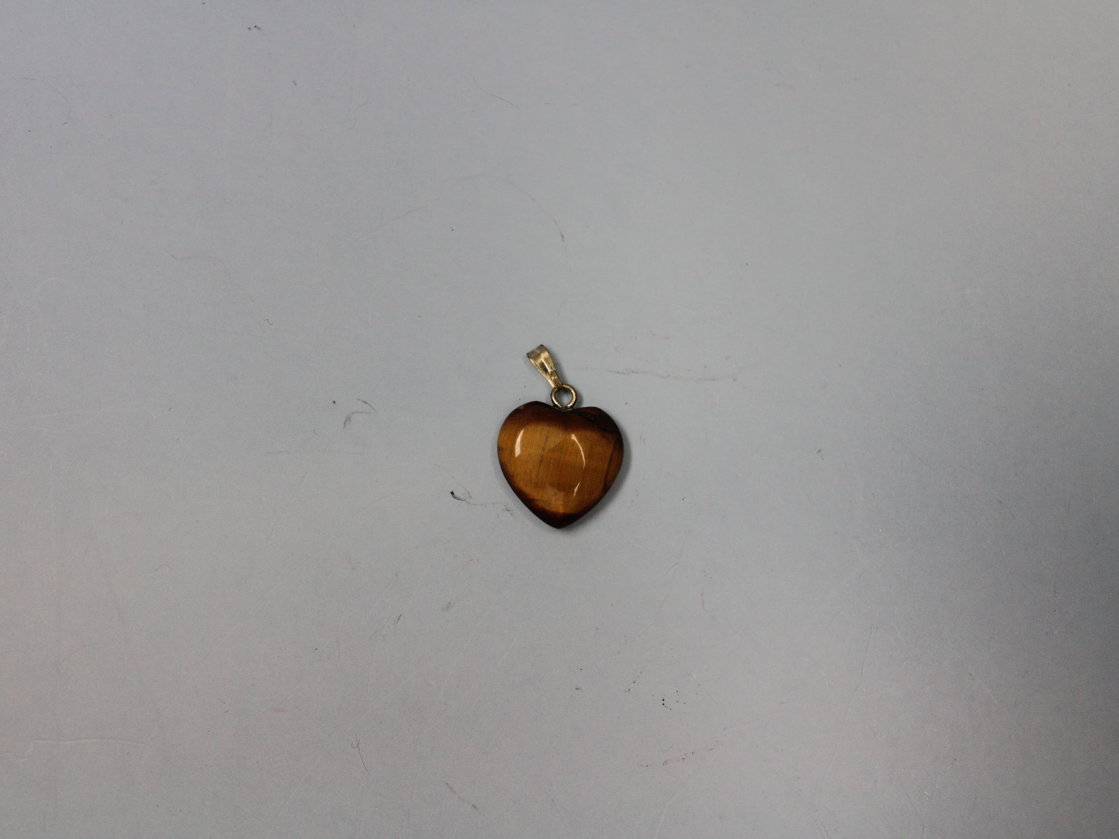 Tiger Eye Heart Pendant - Image 1